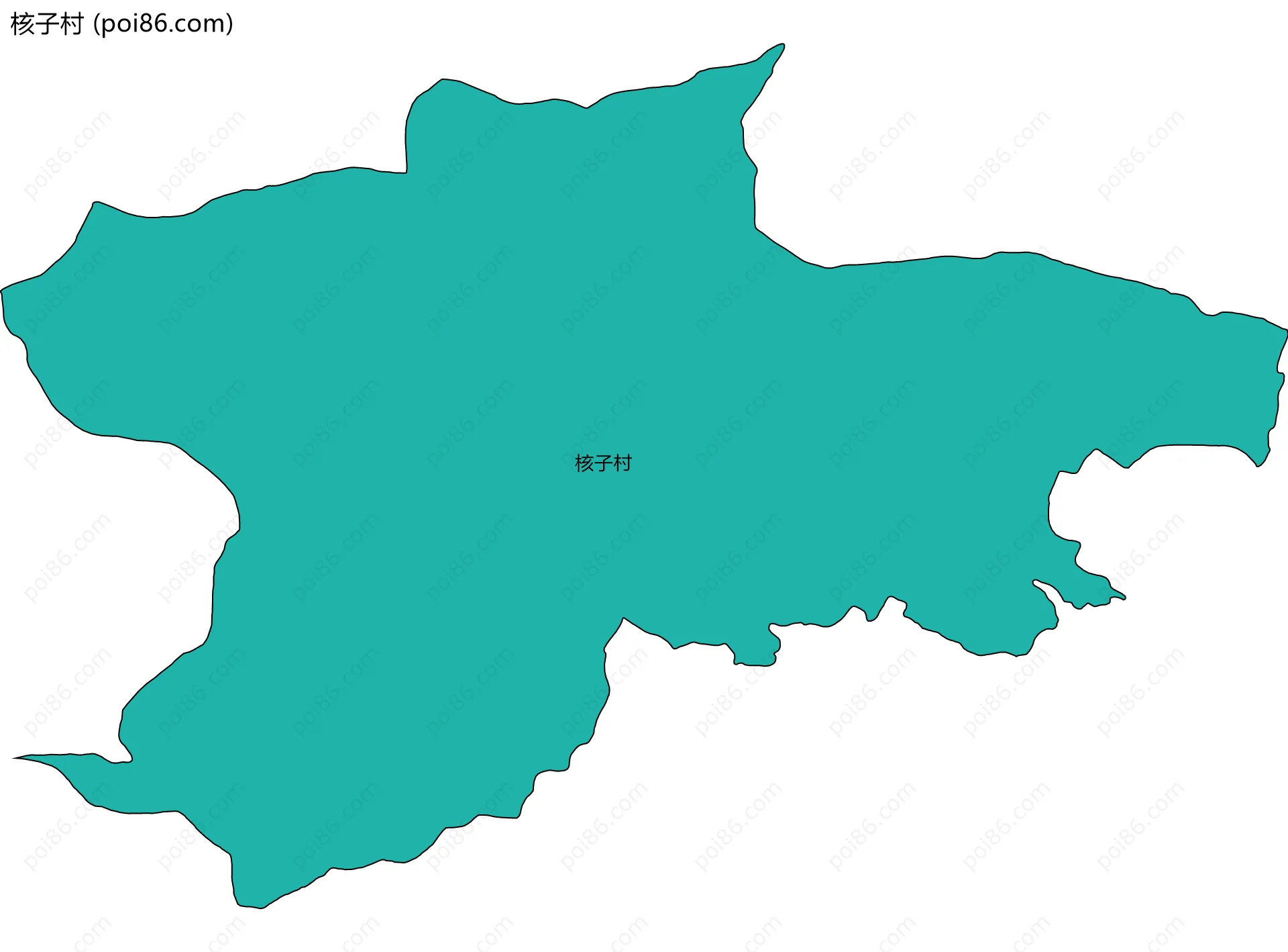 核子村边界地图