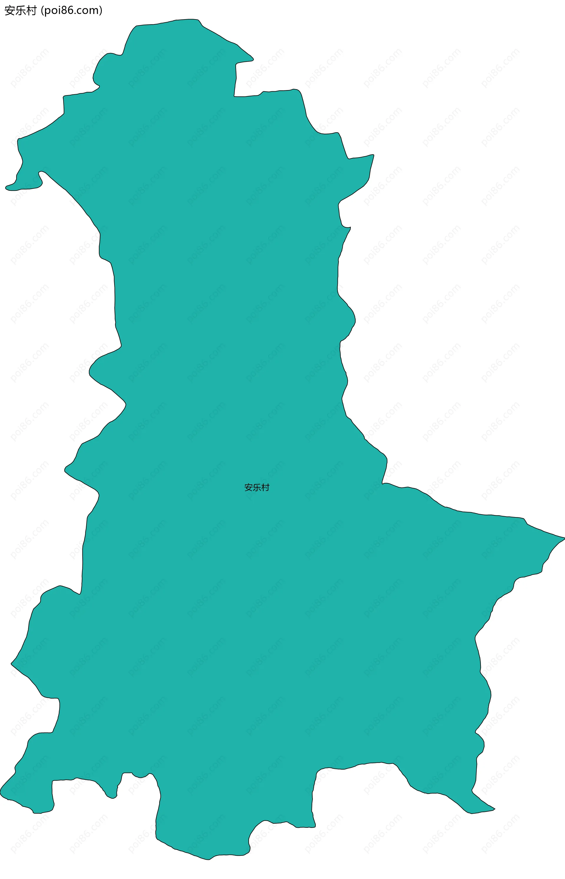 安乐村边界地图