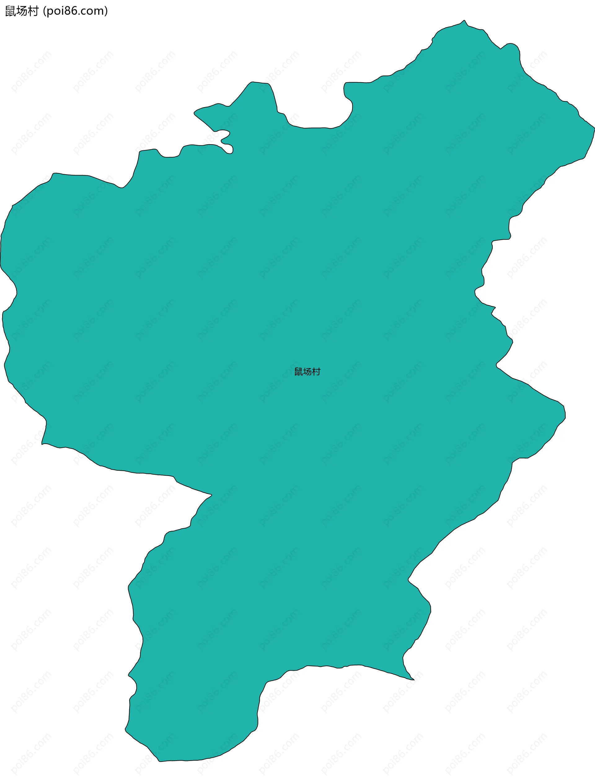 鼠场村边界地图