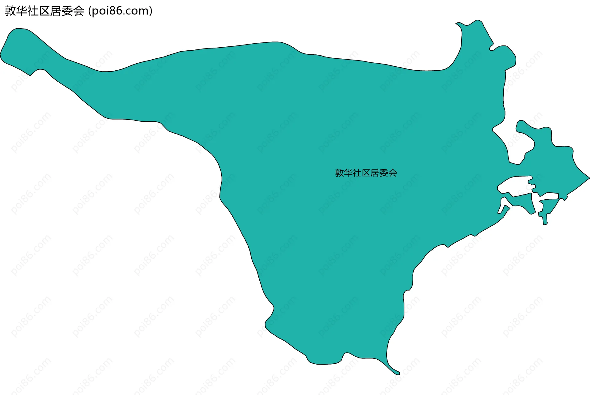 敦华社区居委会边界地图