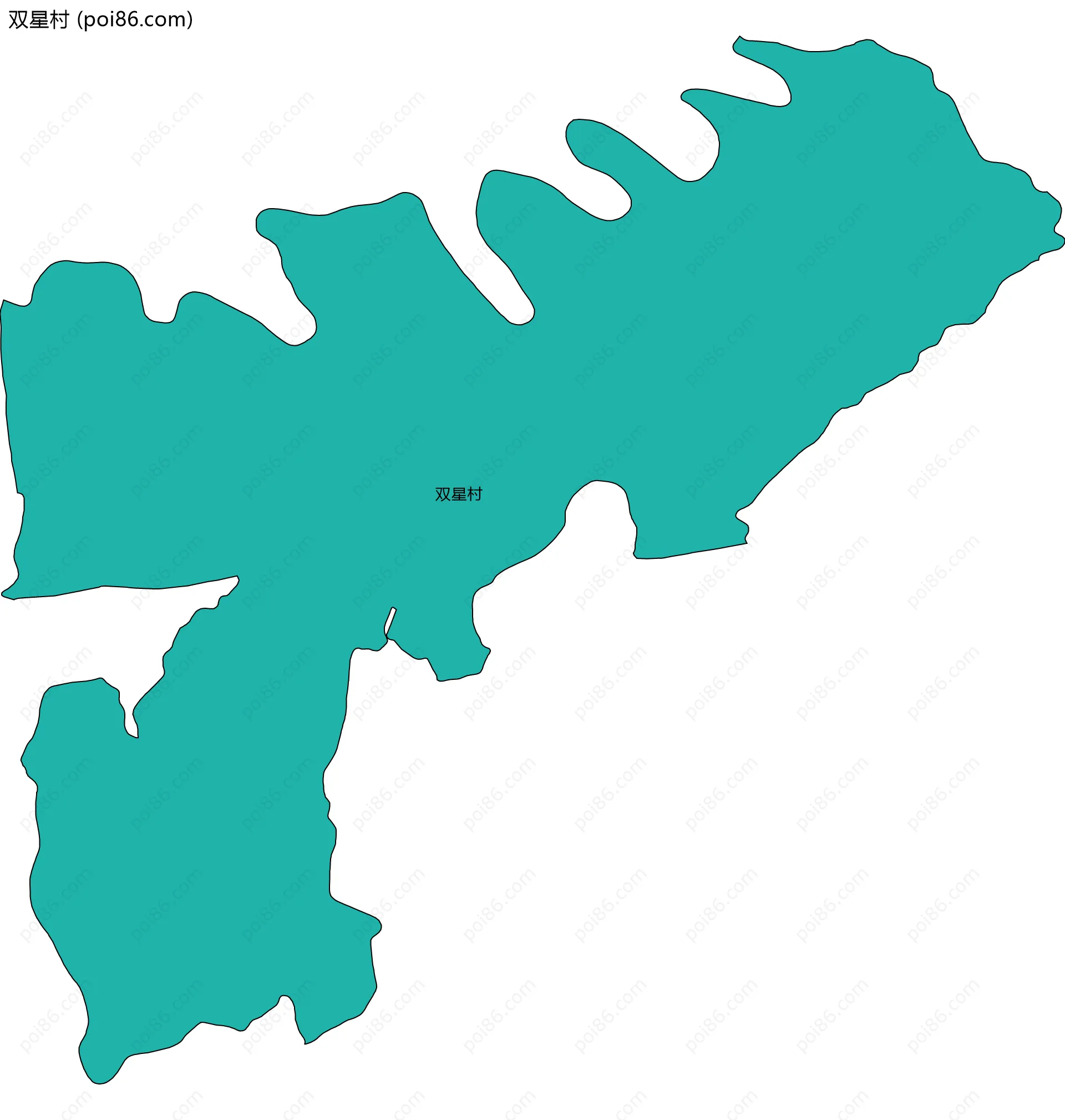 双星村边界地图