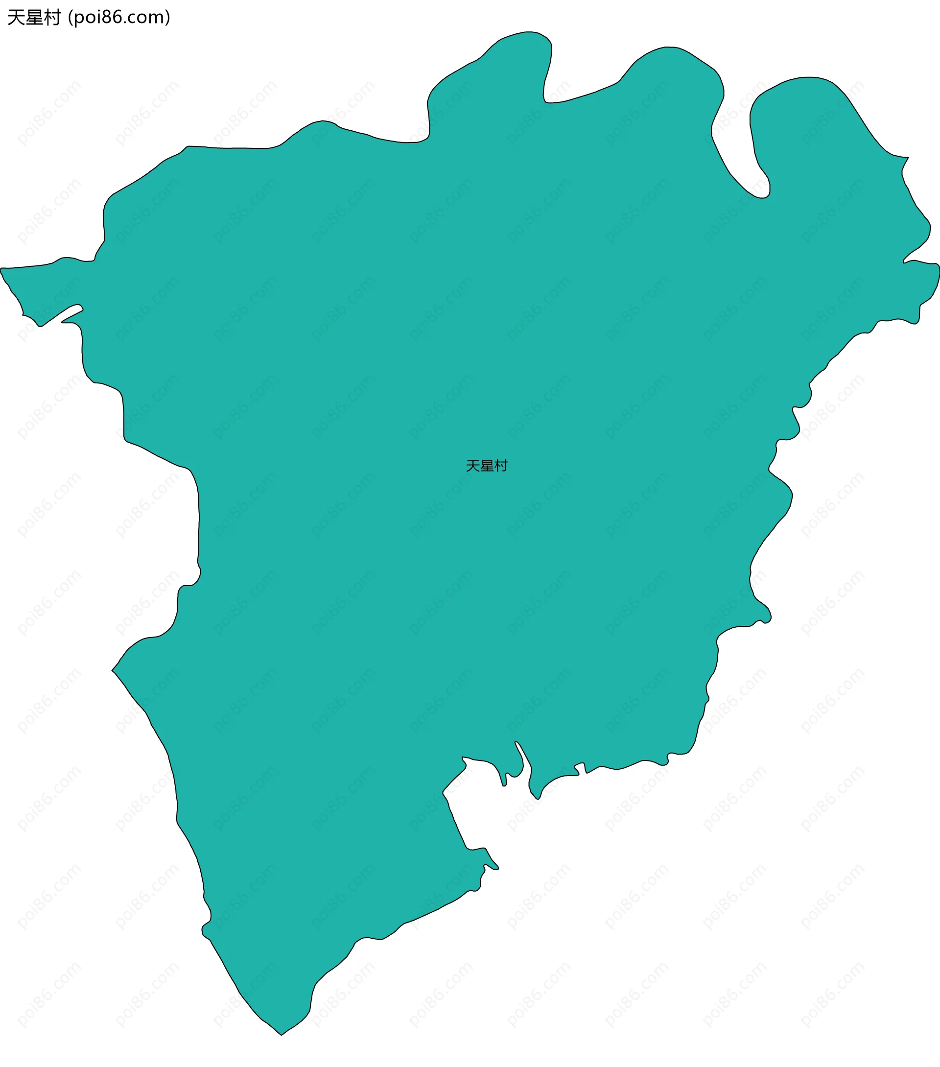 天星村边界地图