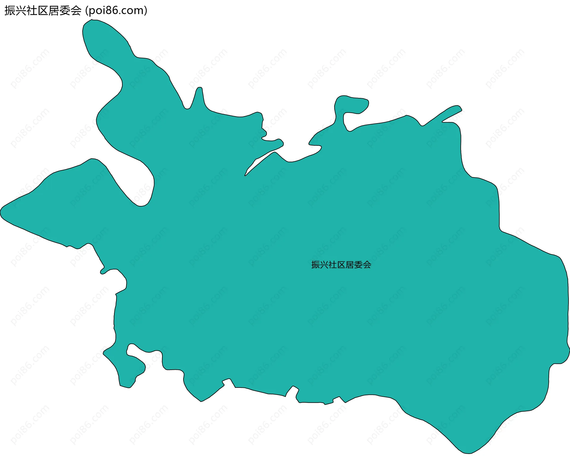 振兴社区居委会边界地图