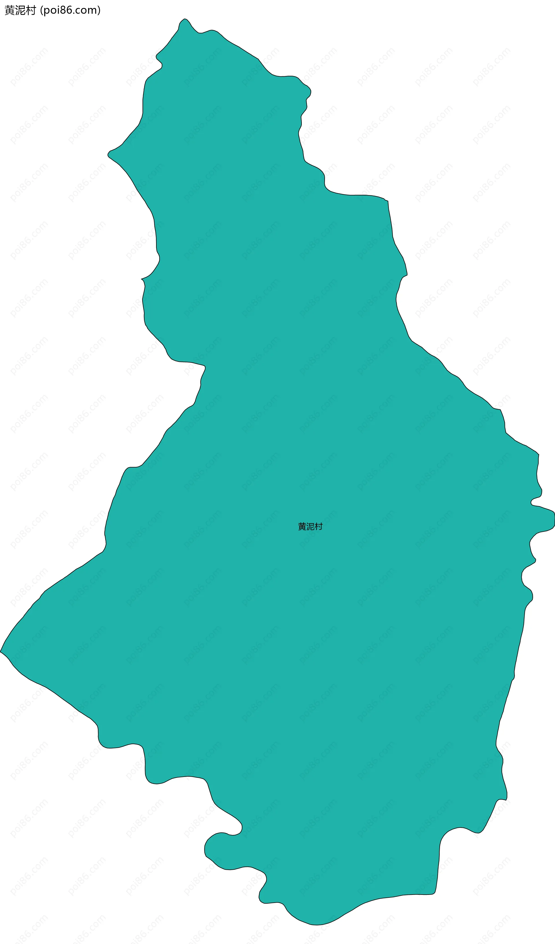 黄泥村边界地图