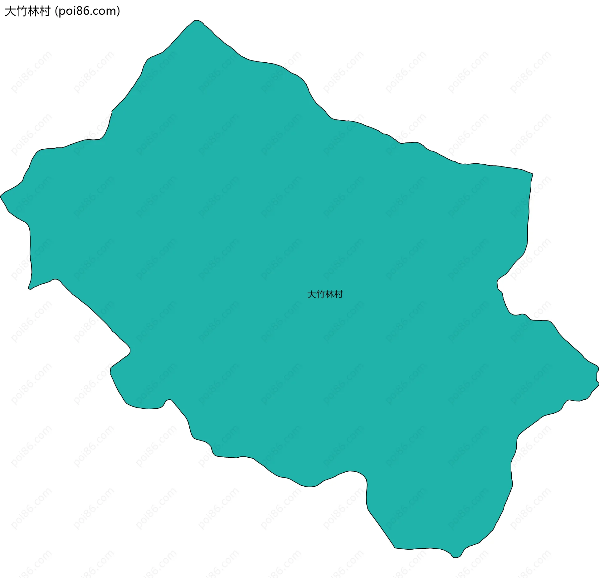 大竹林村边界地图