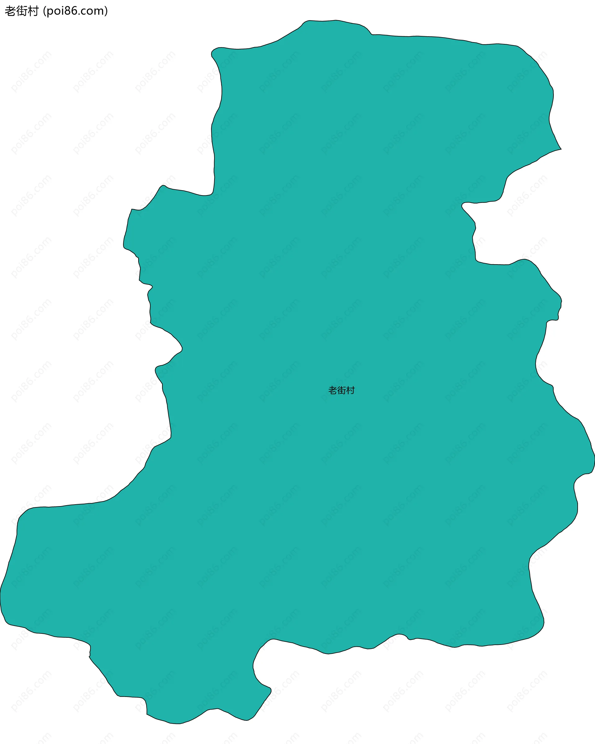 老街村边界地图