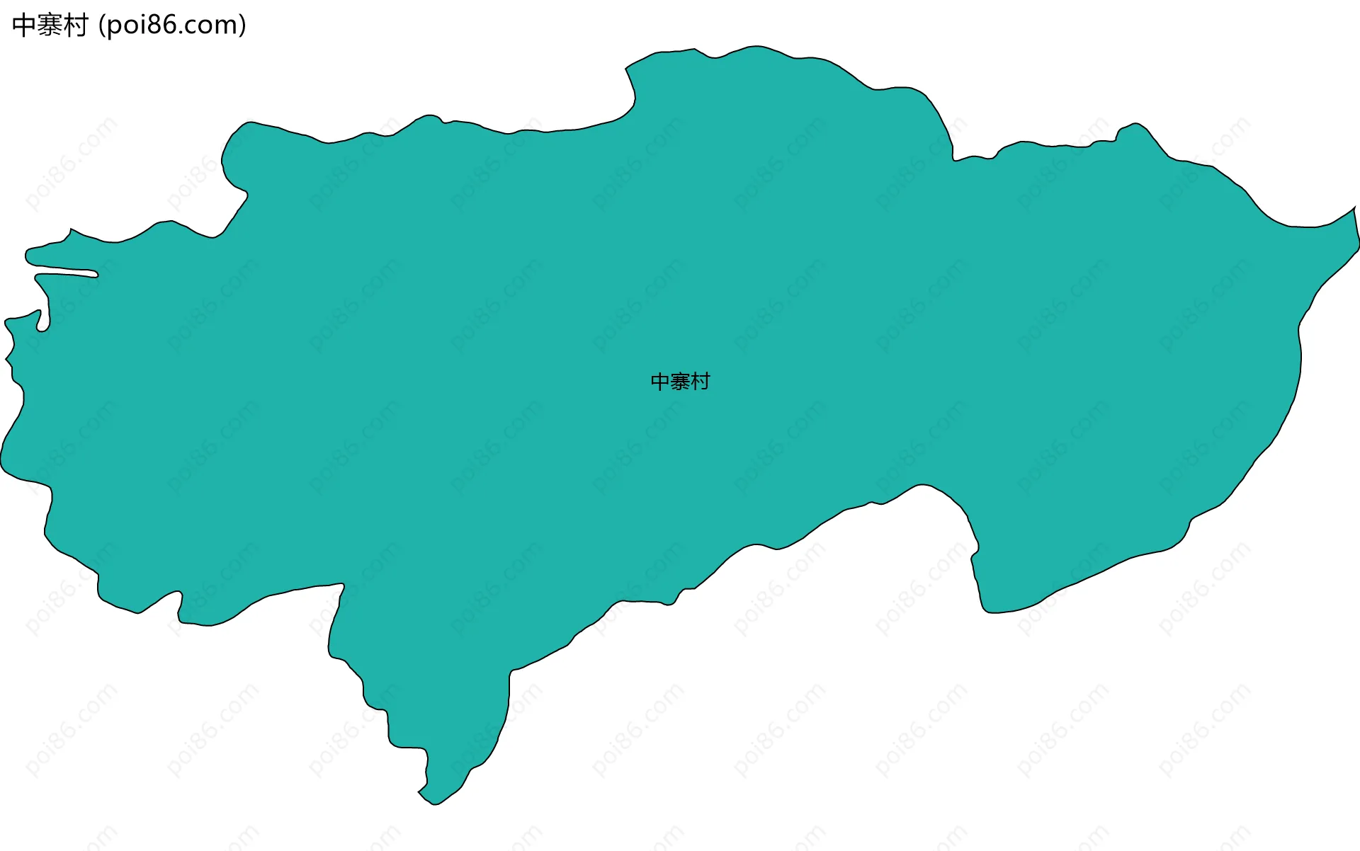 中寨村边界地图