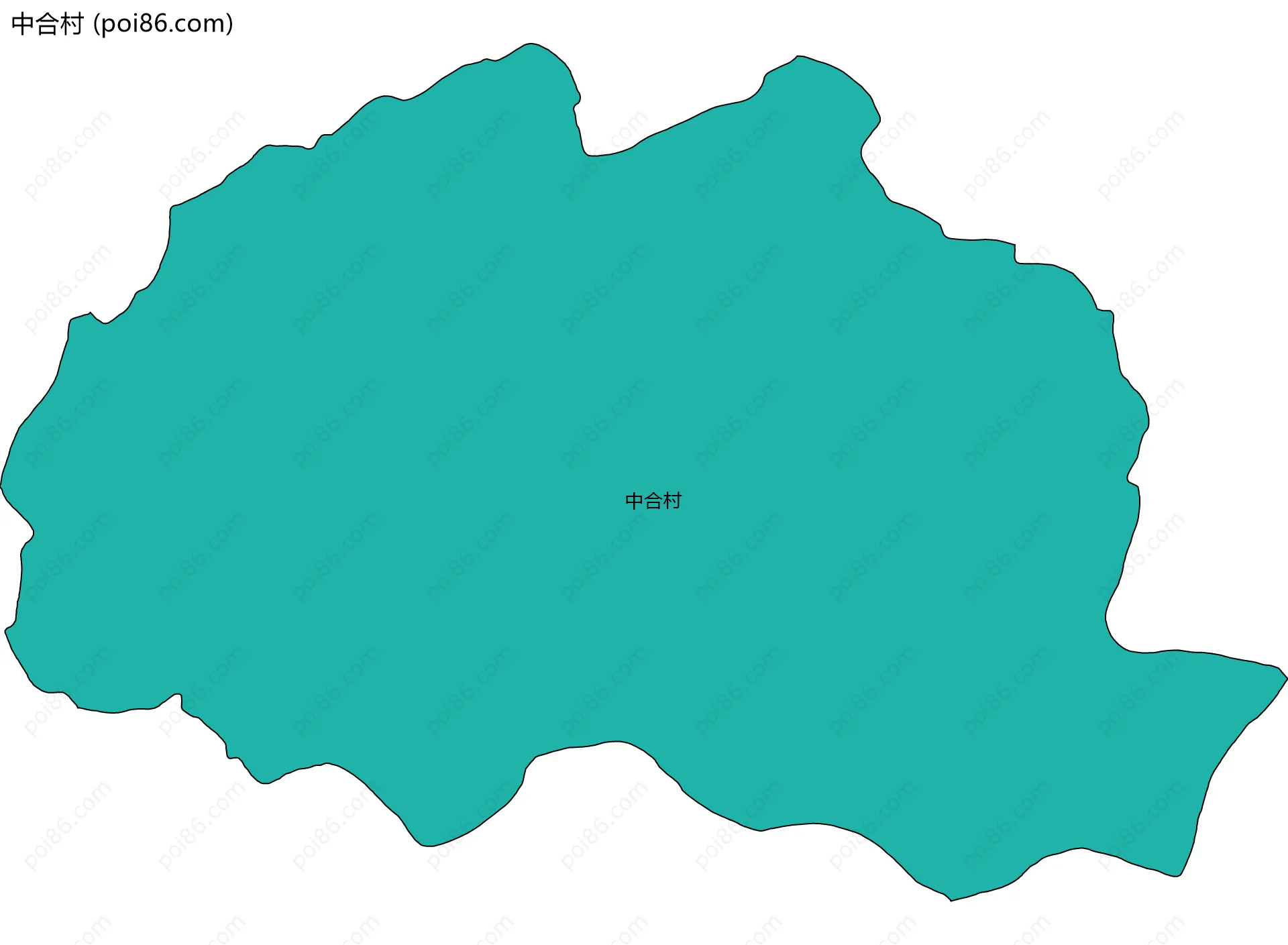 中合村边界地图