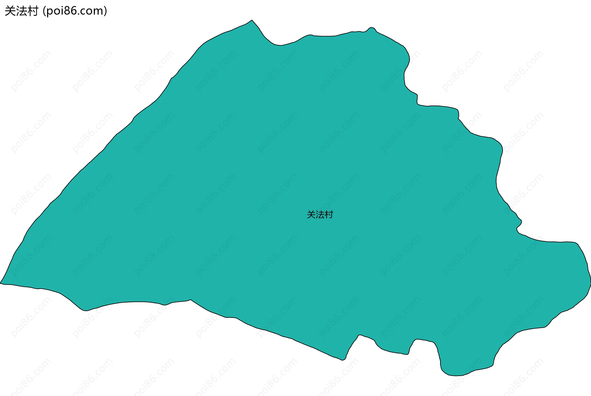 关法村边界地图