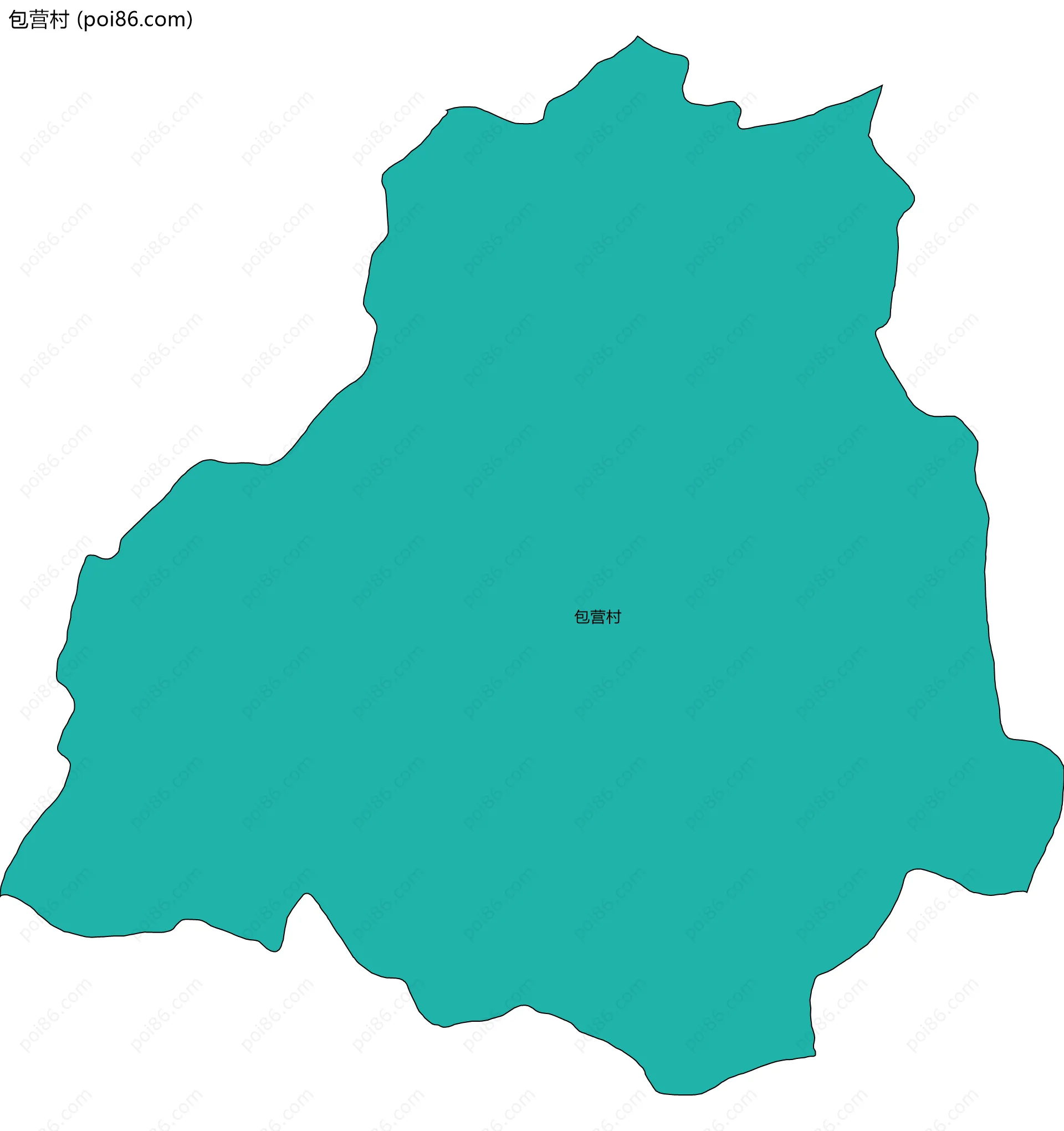 包营村边界地图