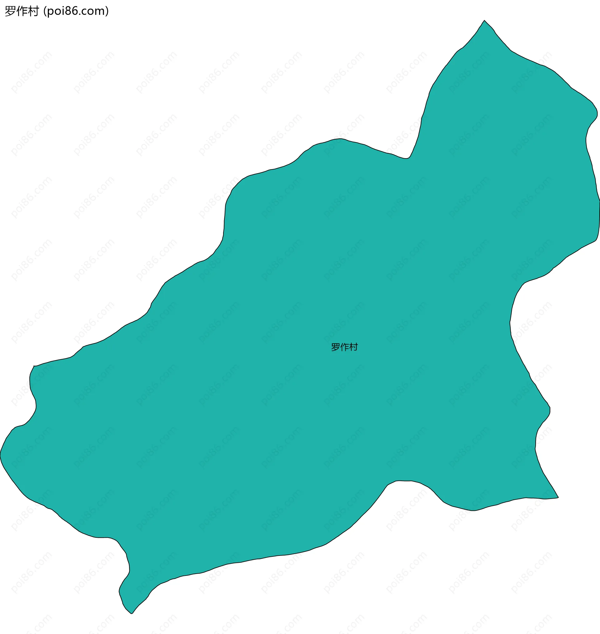 罗作村边界地图