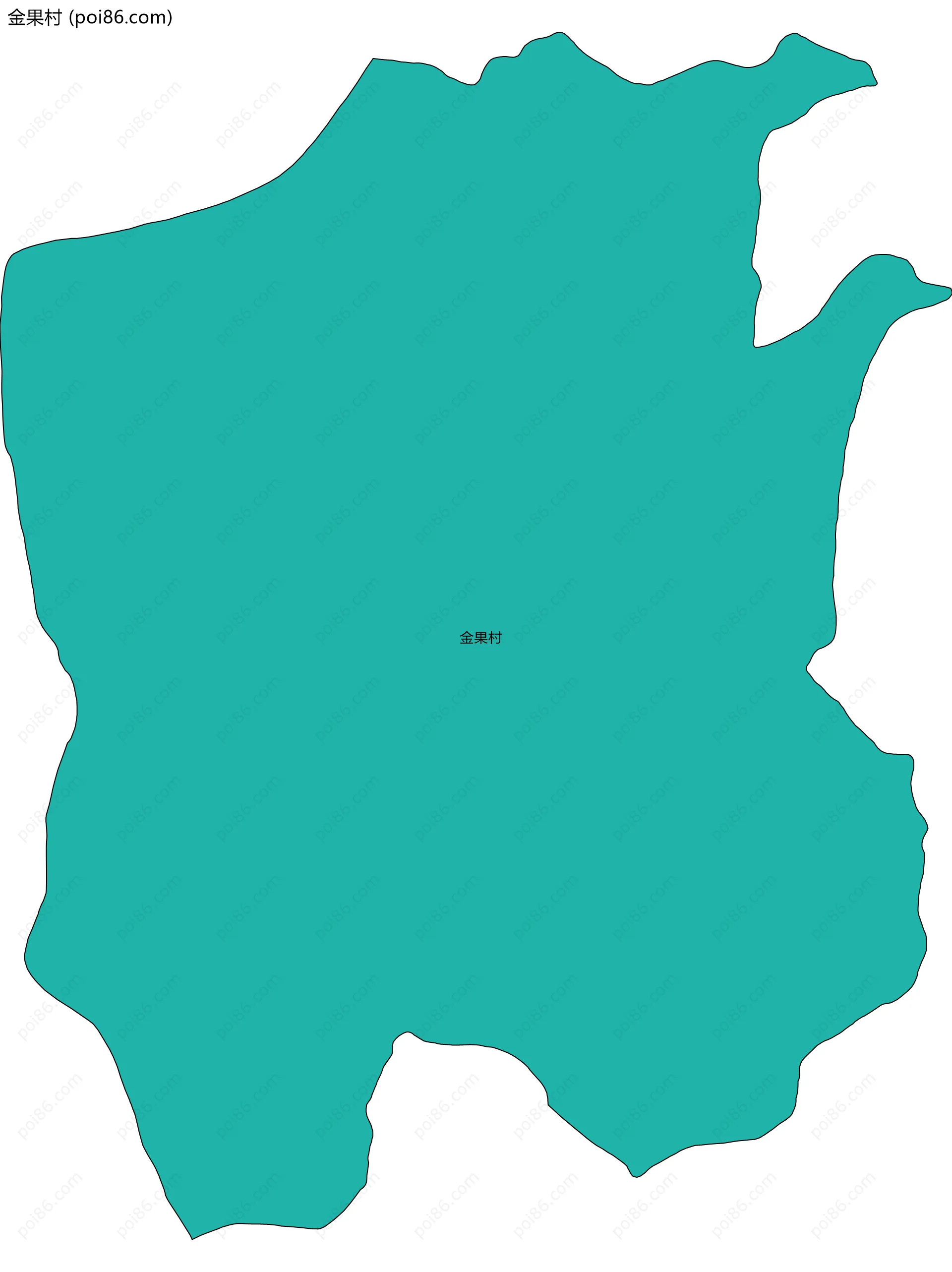 金果村边界地图