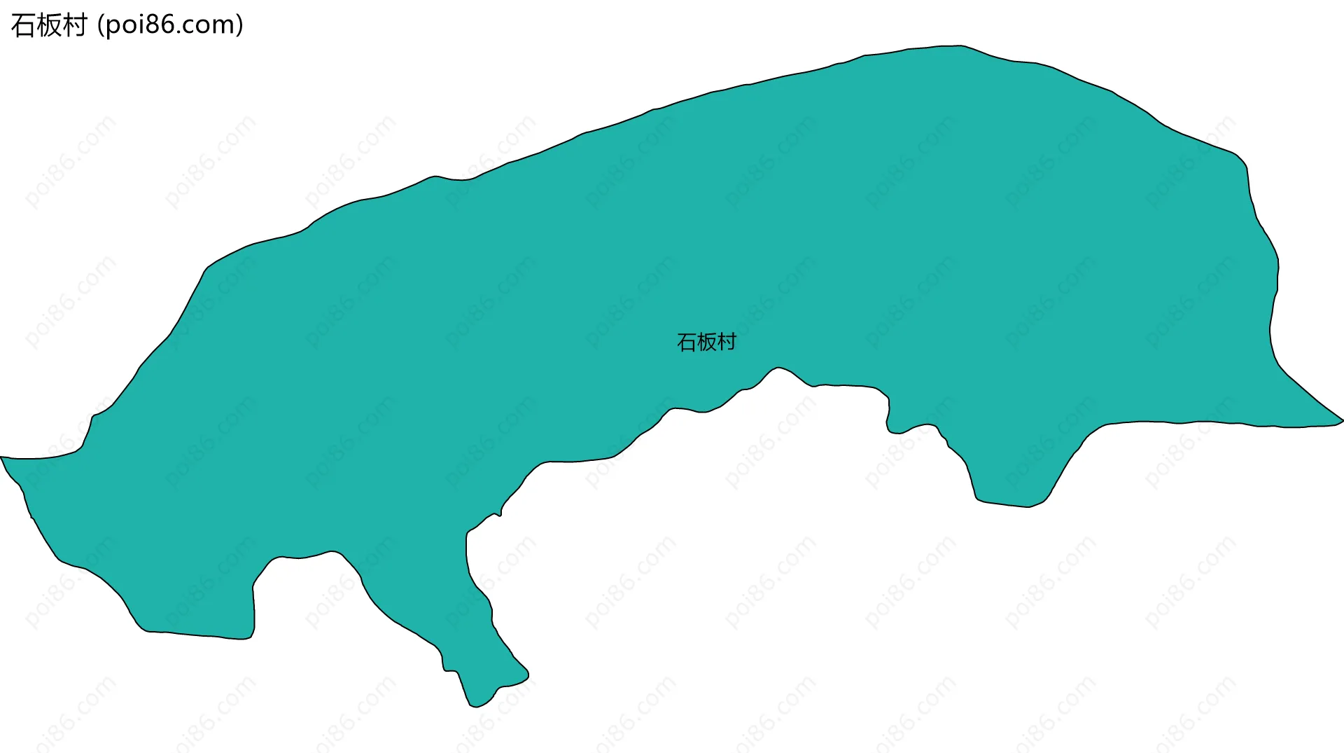 石板村边界地图