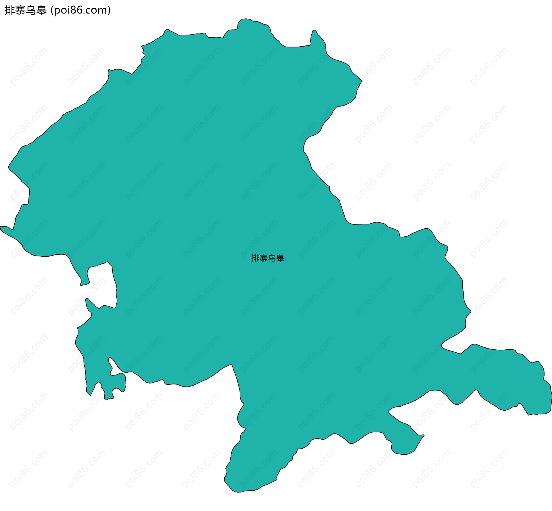 排寨乌皋边界地图