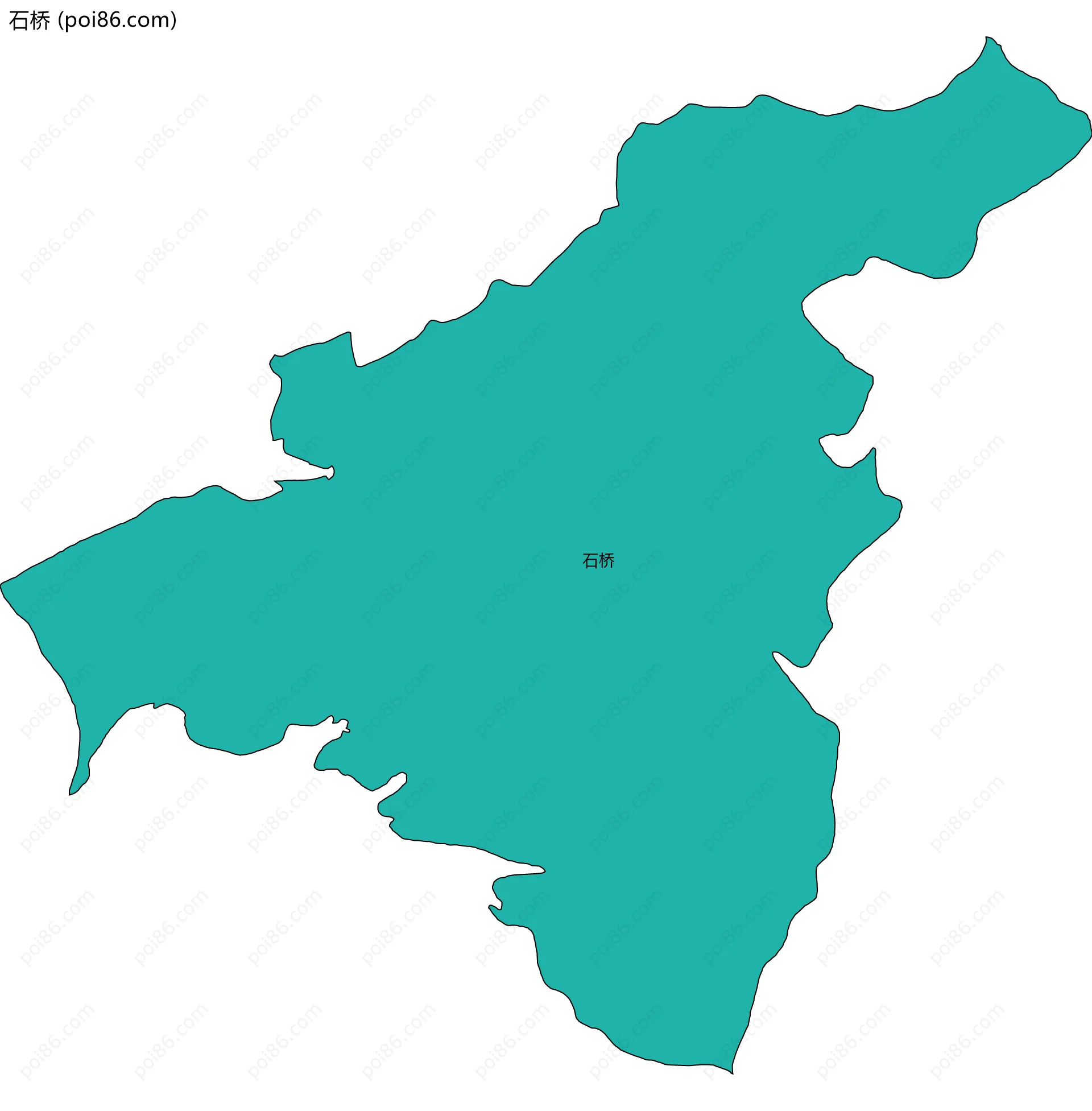 石桥边界地图