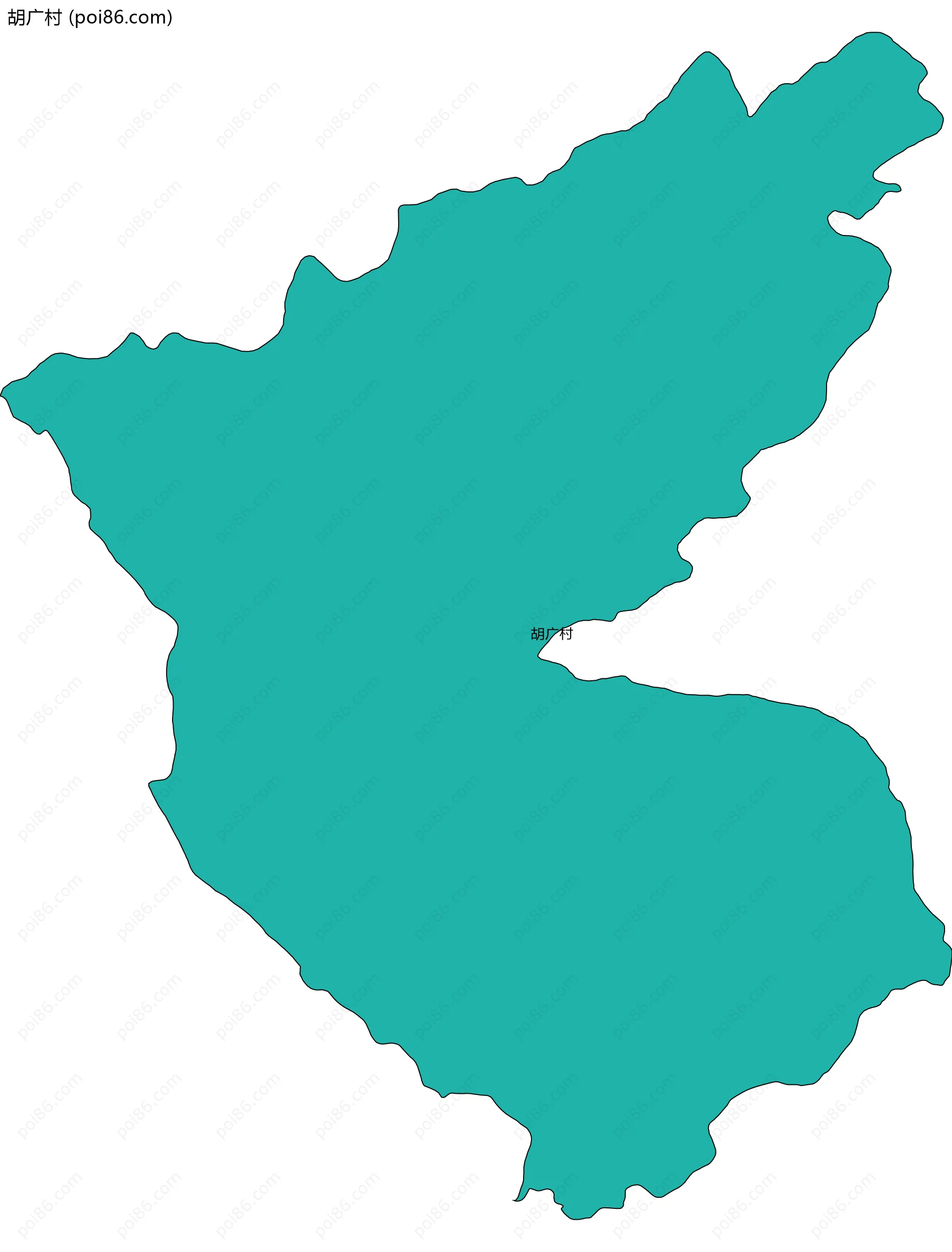 胡广村边界地图