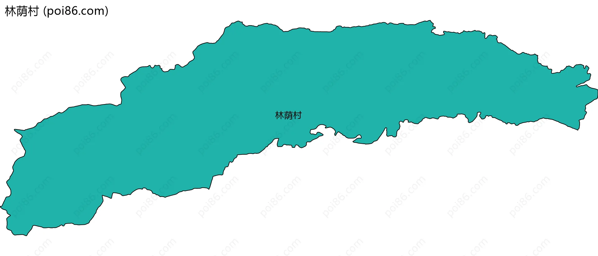 林荫村边界地图