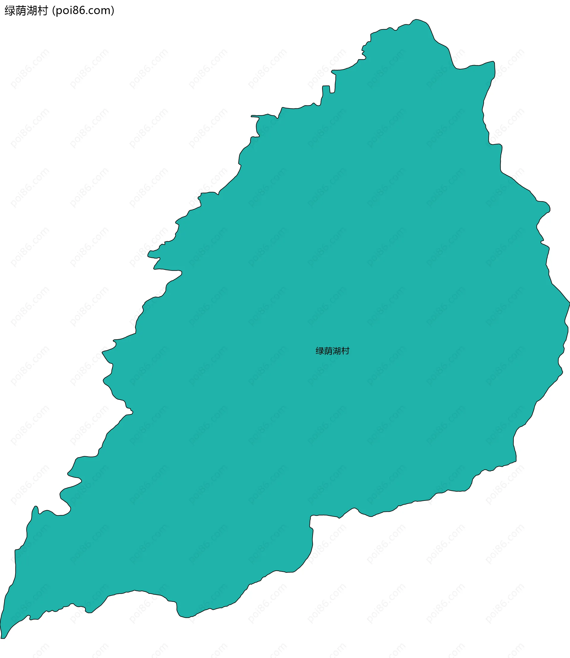 绿荫湖村边界地图