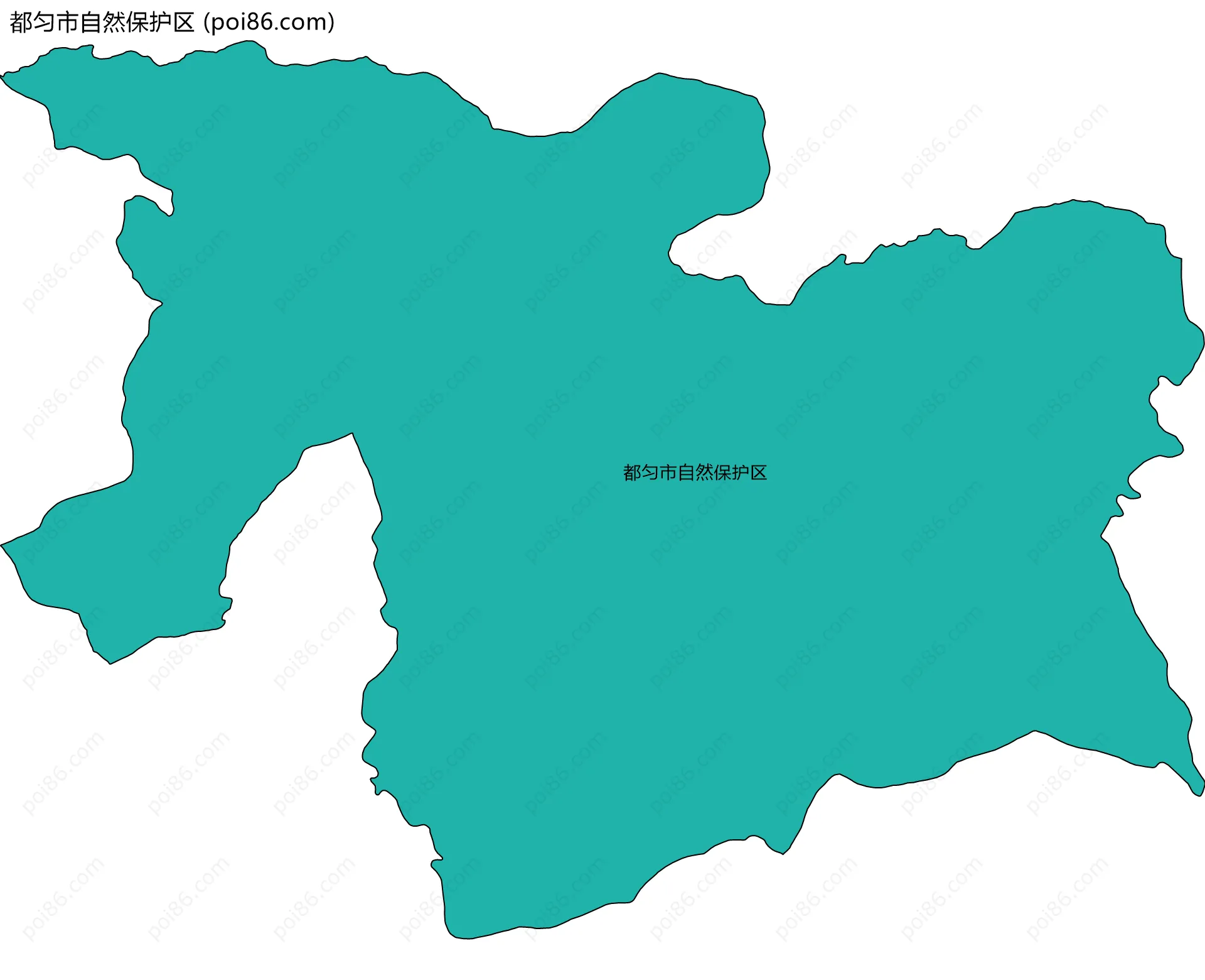 都匀市自然保护区边界地图