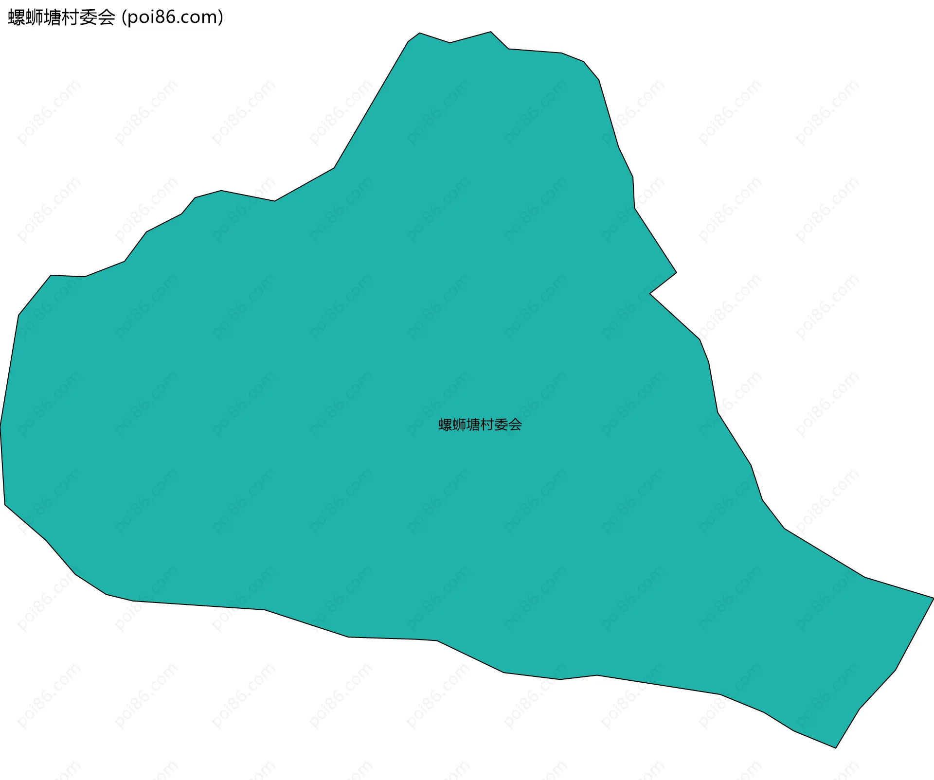 螺蛳塘村委会边界地图