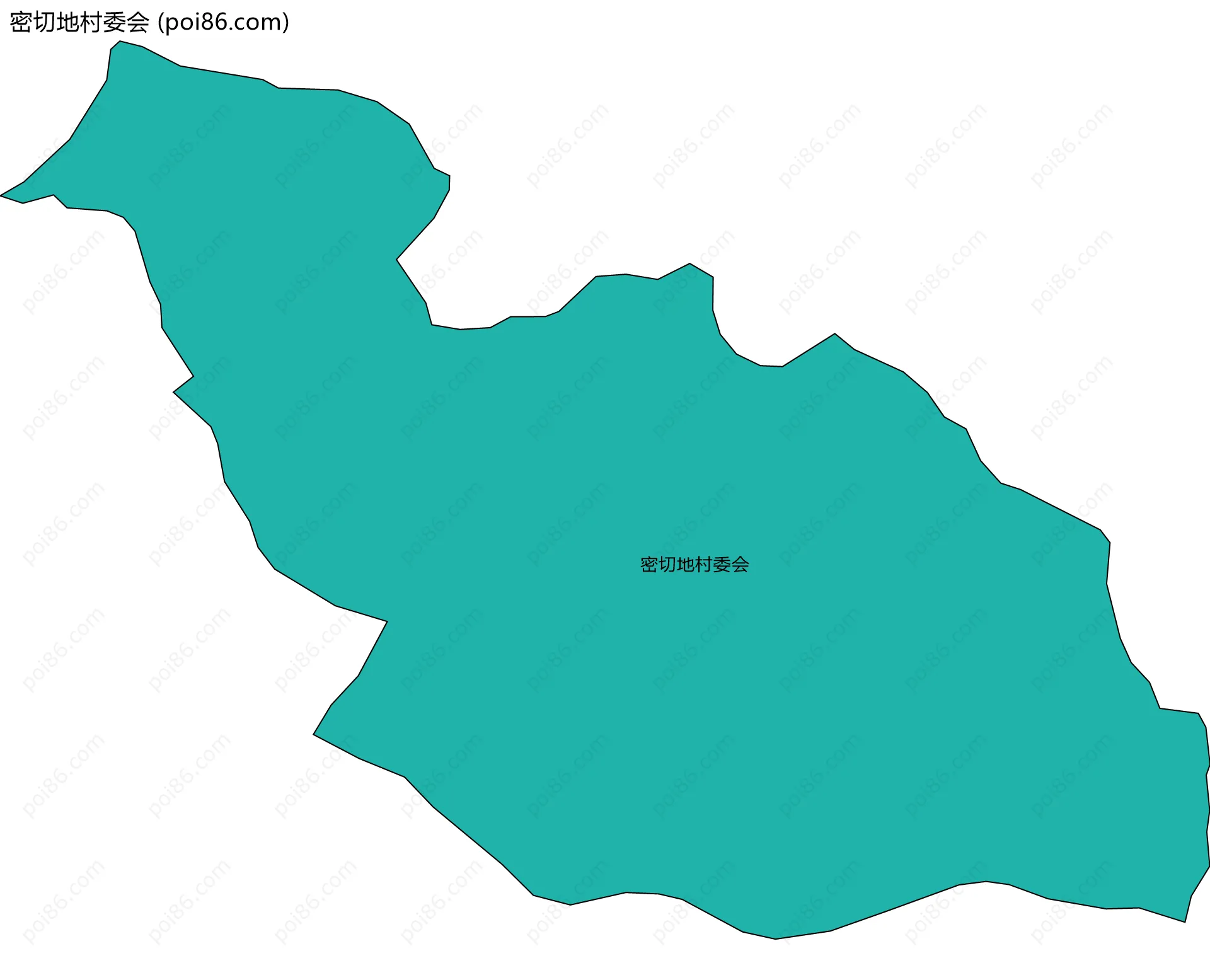 密切地村委会边界地图