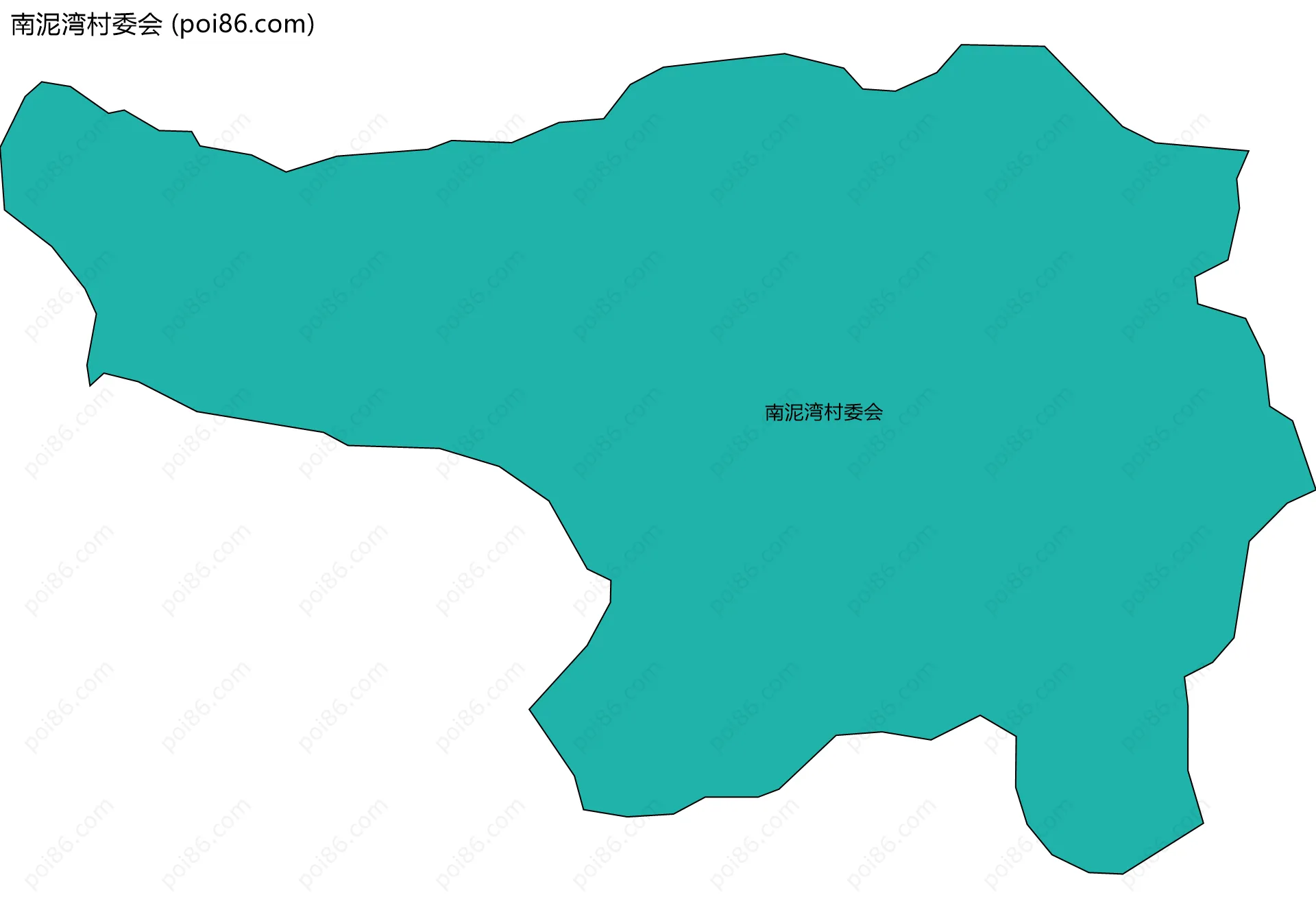 南泥湾村委会边界地图