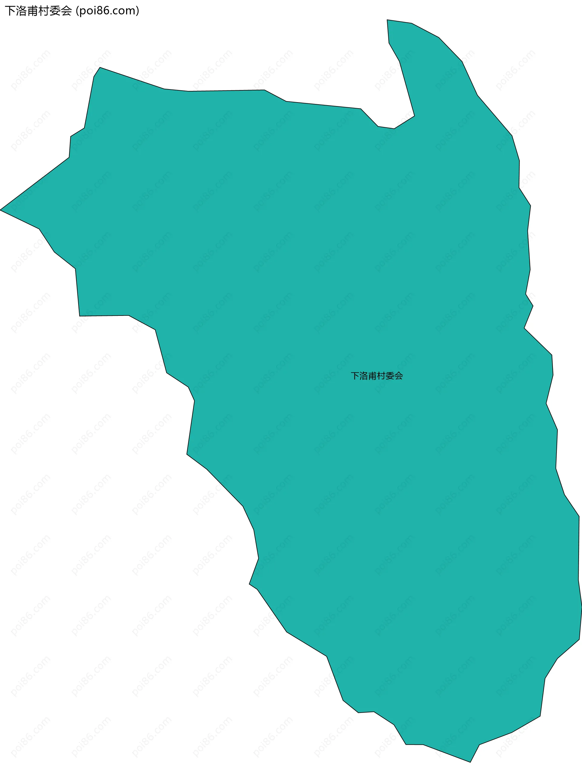 下洛甫村委会边界地图