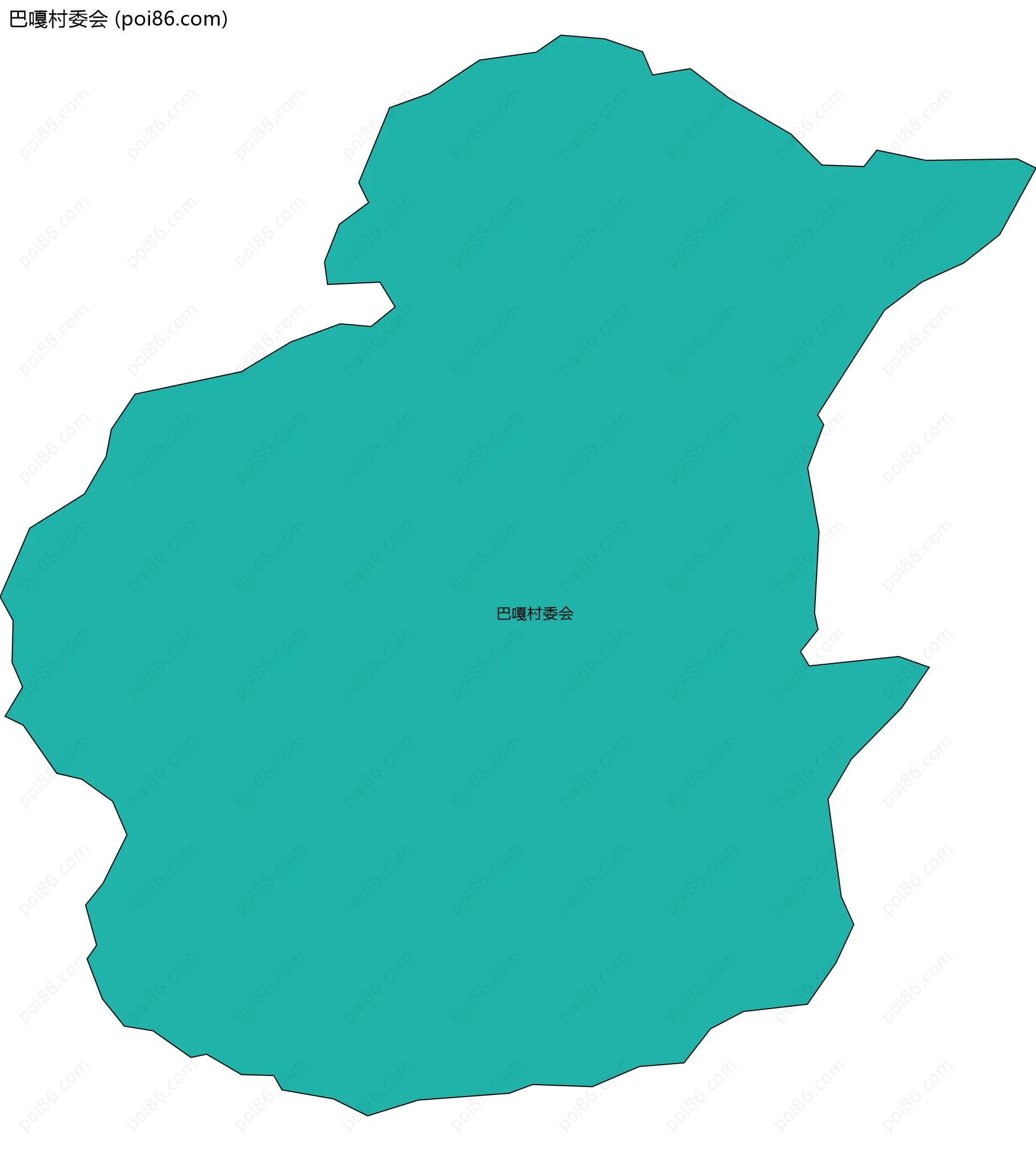 巴嘎村委会边界地图