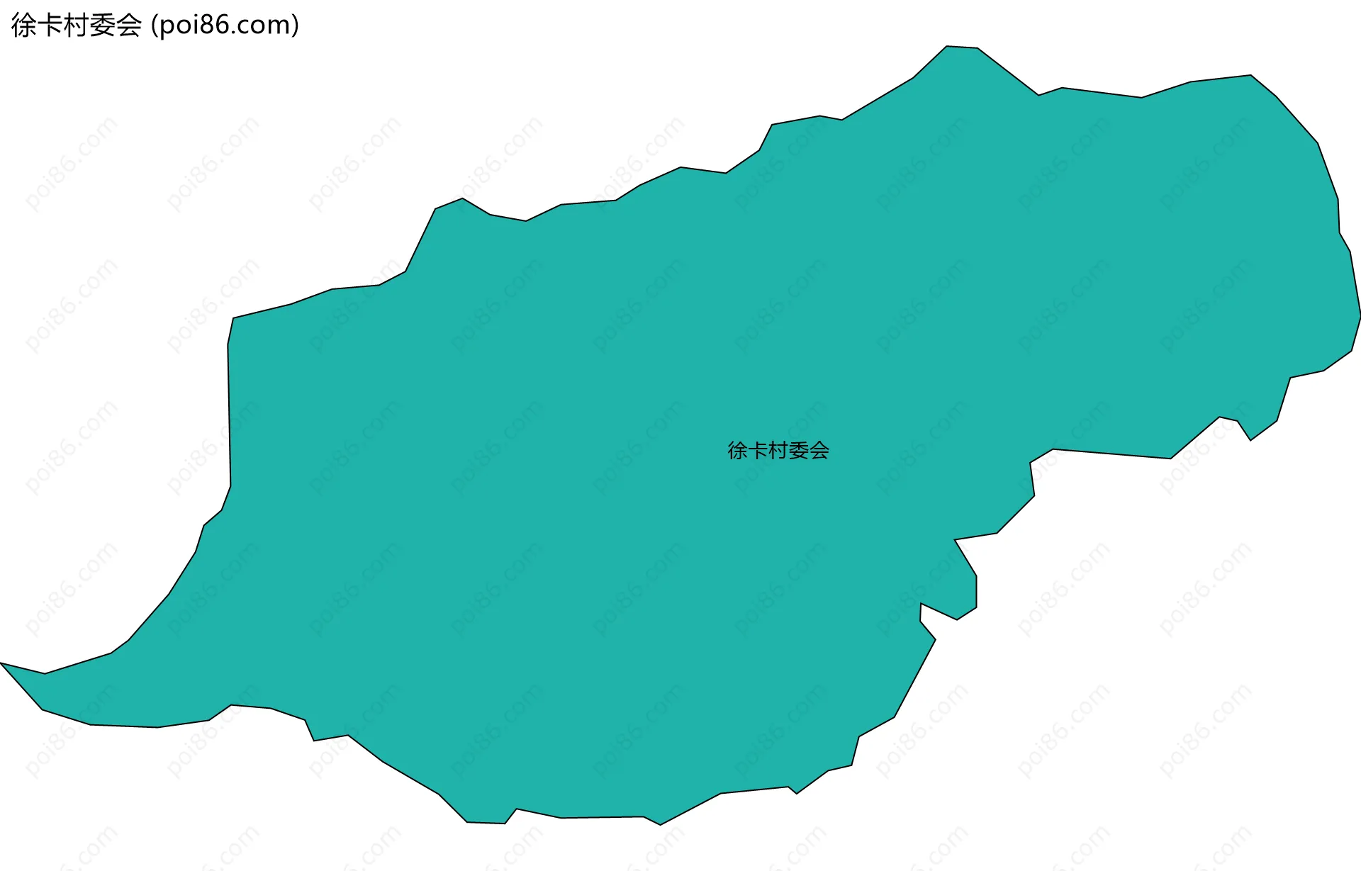 徐卡村委会边界地图
