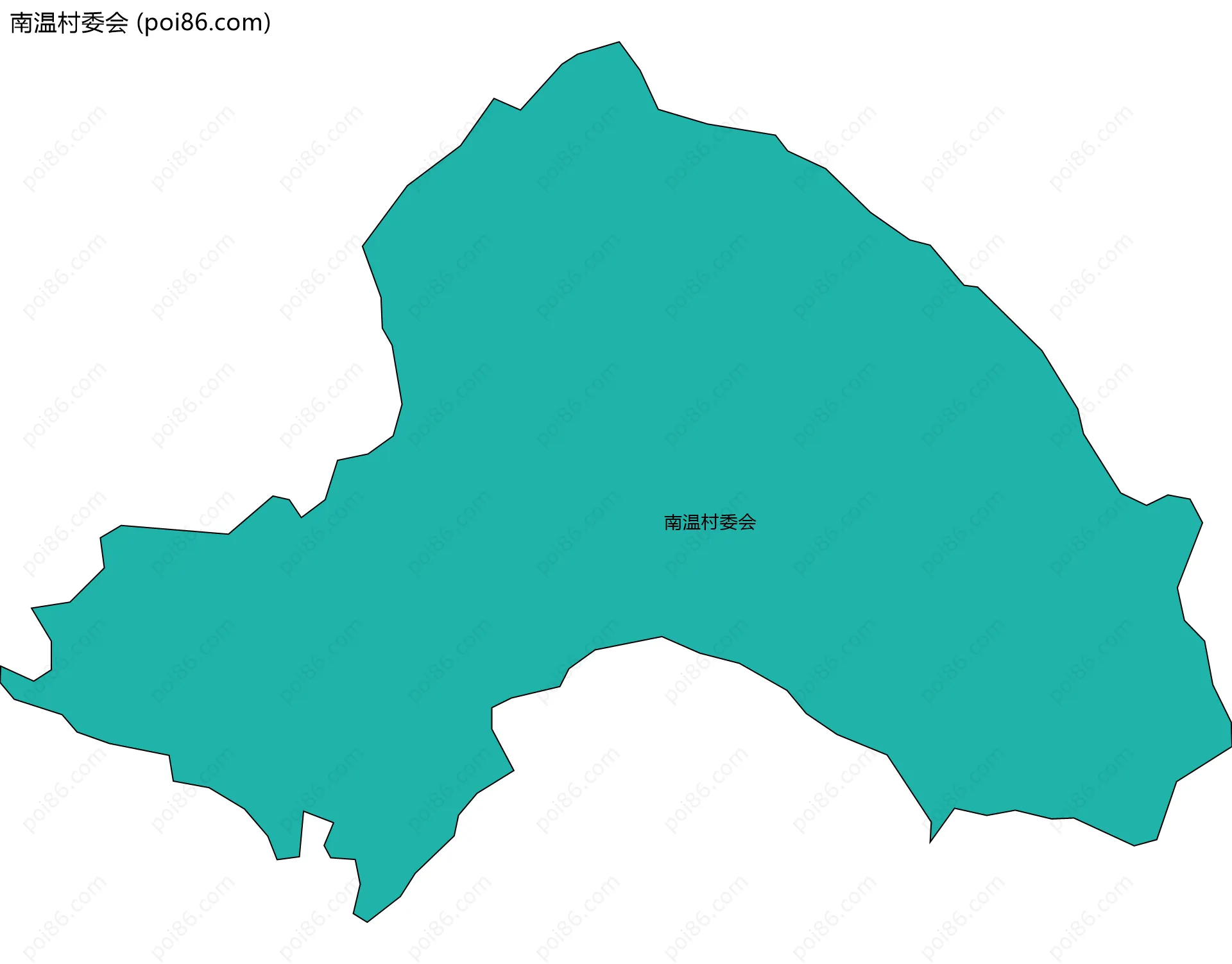 南温村委会边界地图