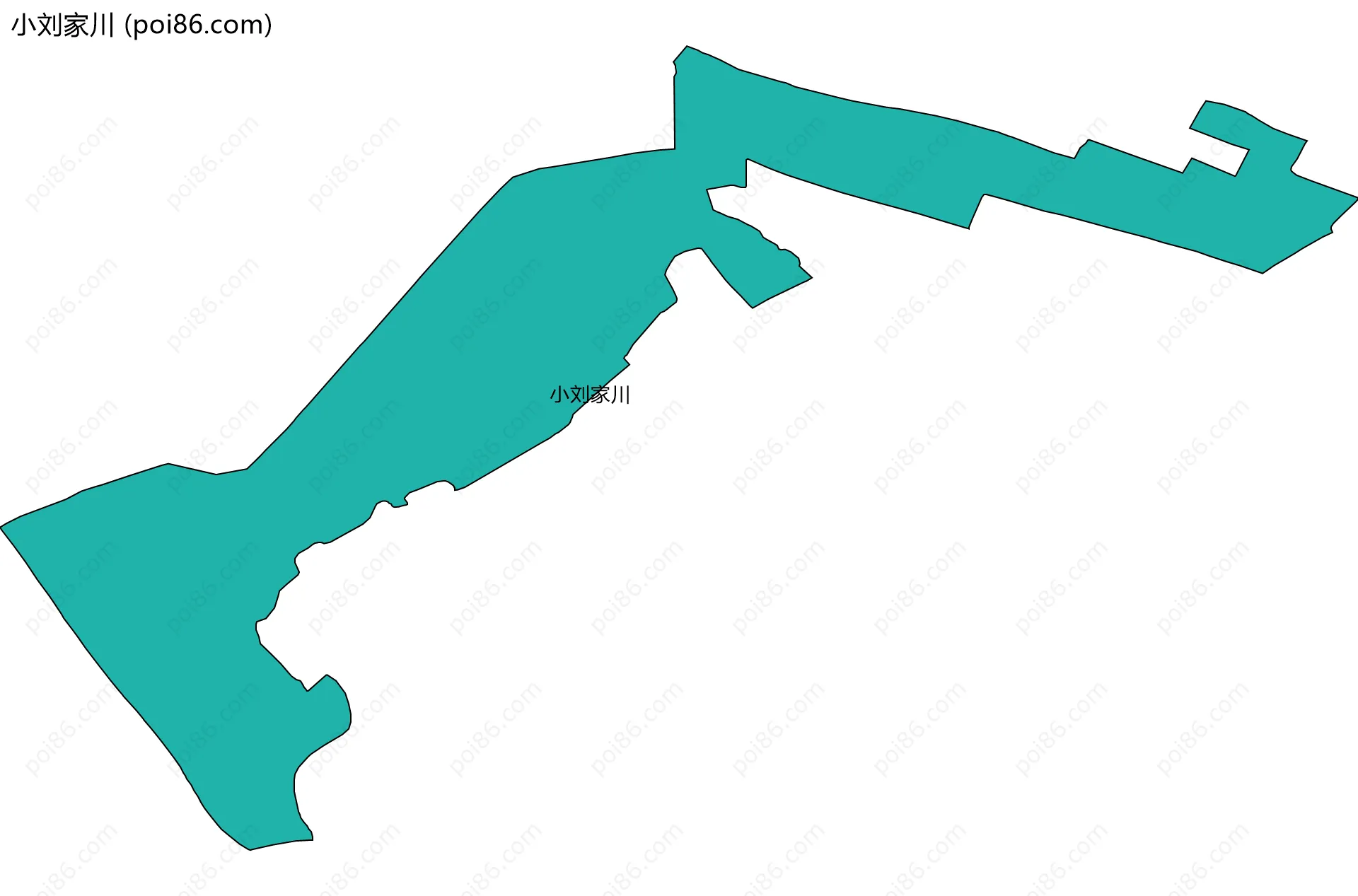 小刘家川边界地图
