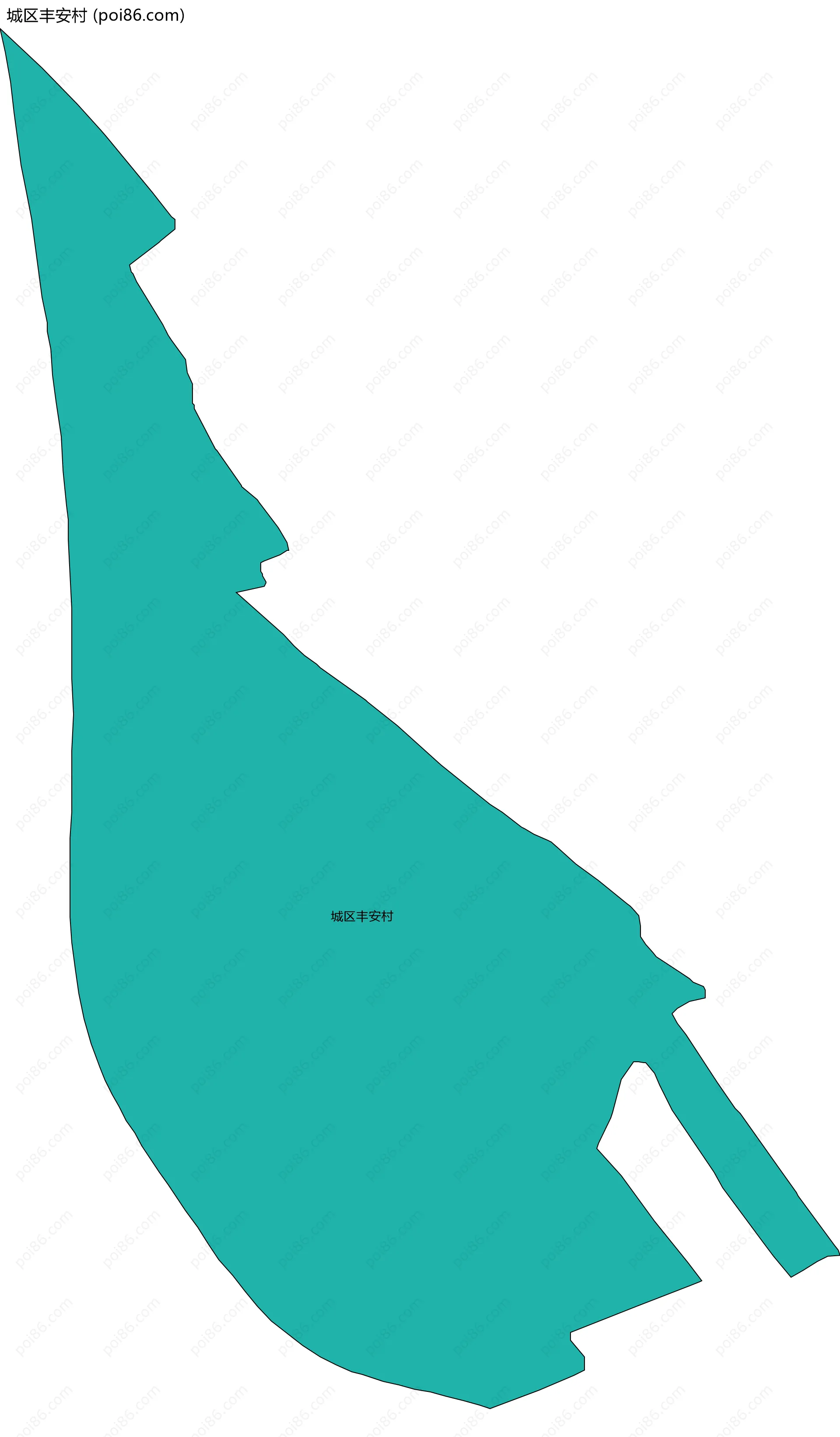 城区丰安村边界地图