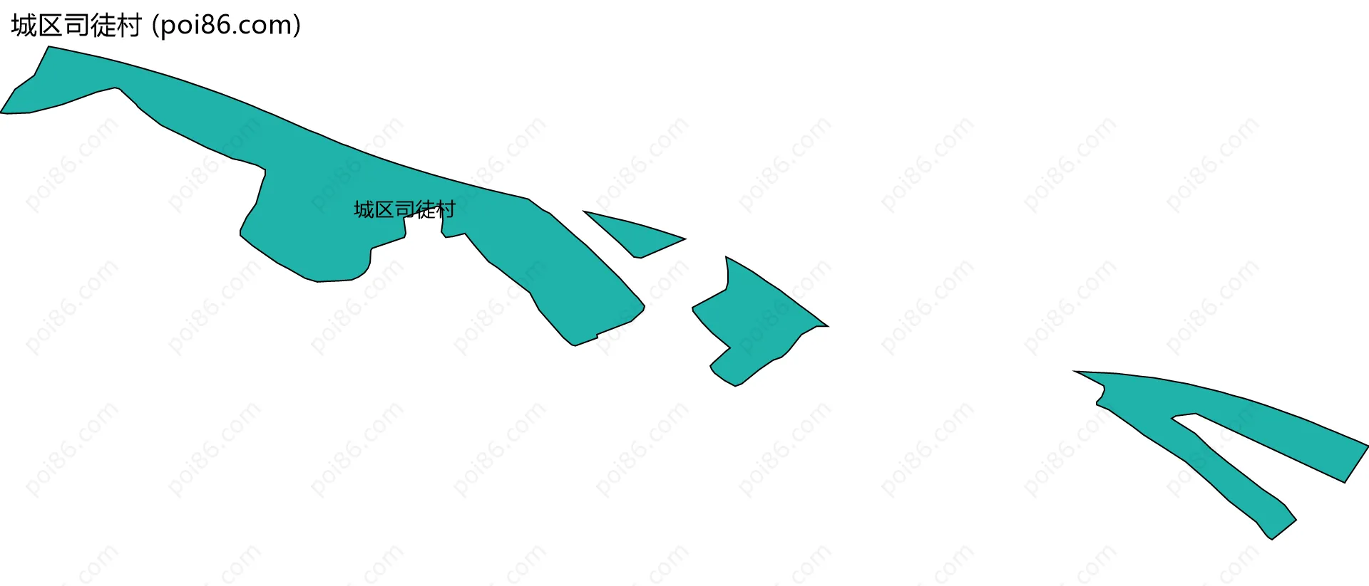 城区司徒村边界地图