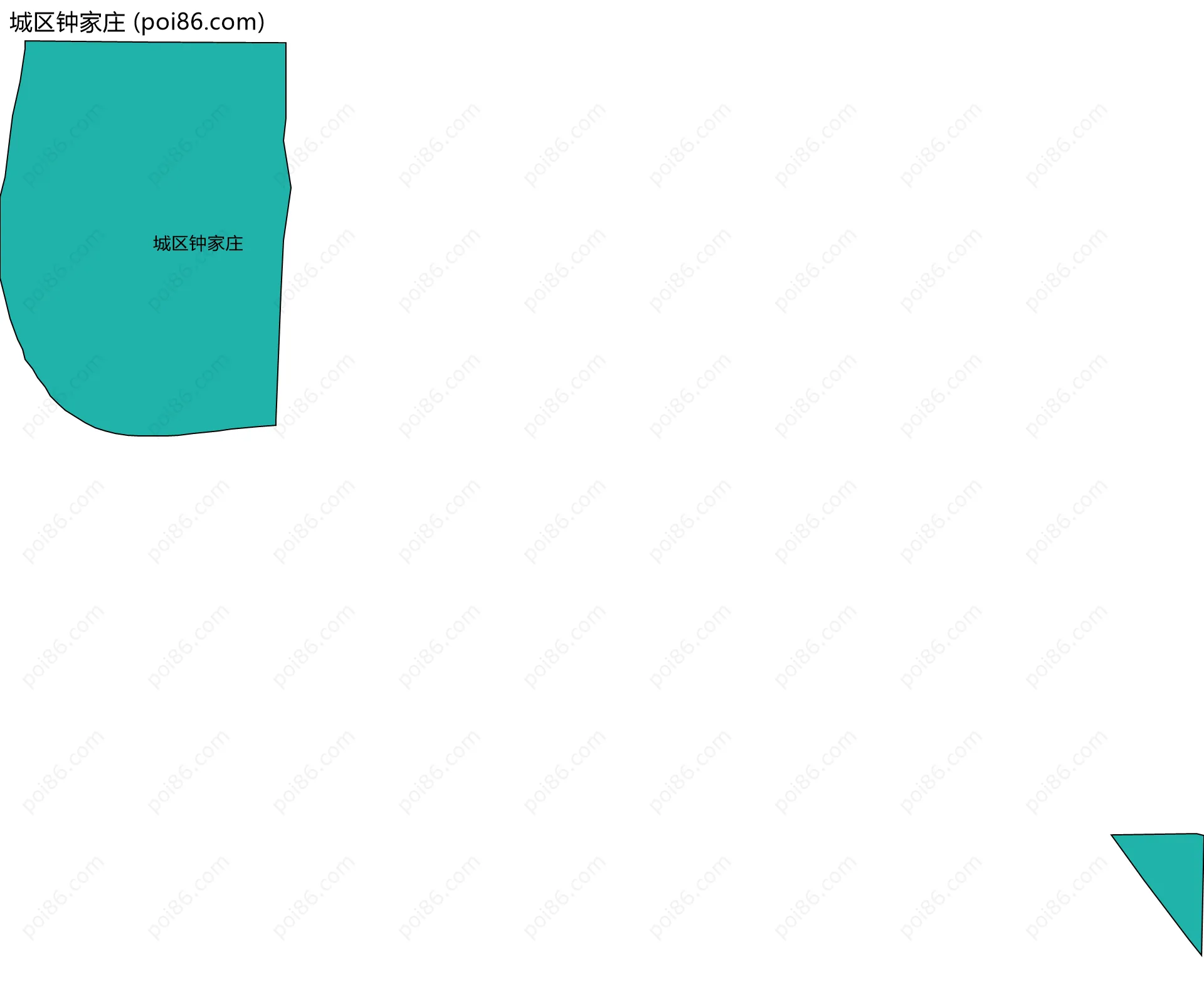城区钟家庄边界地图