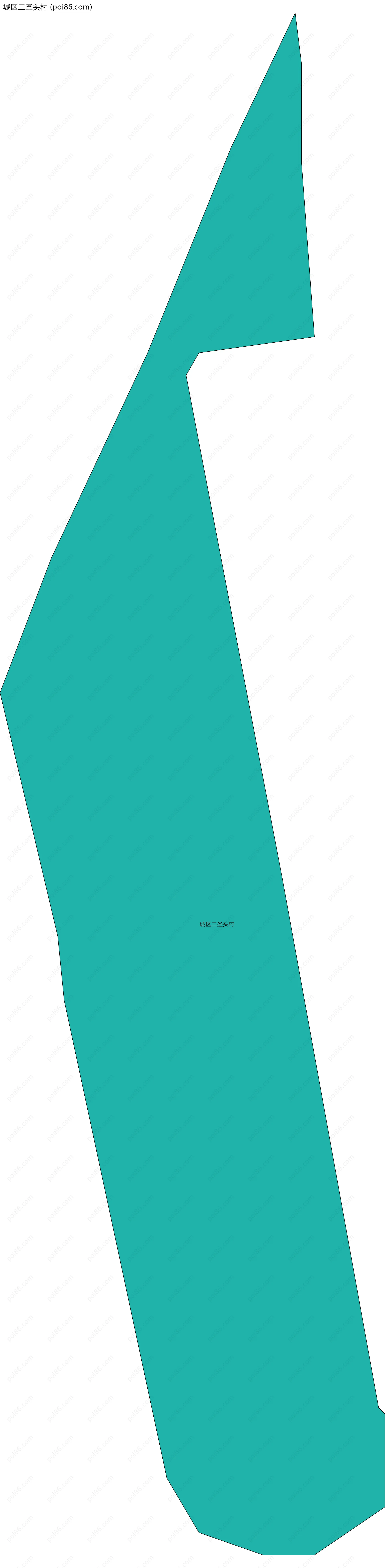 城区二圣头村边界地图