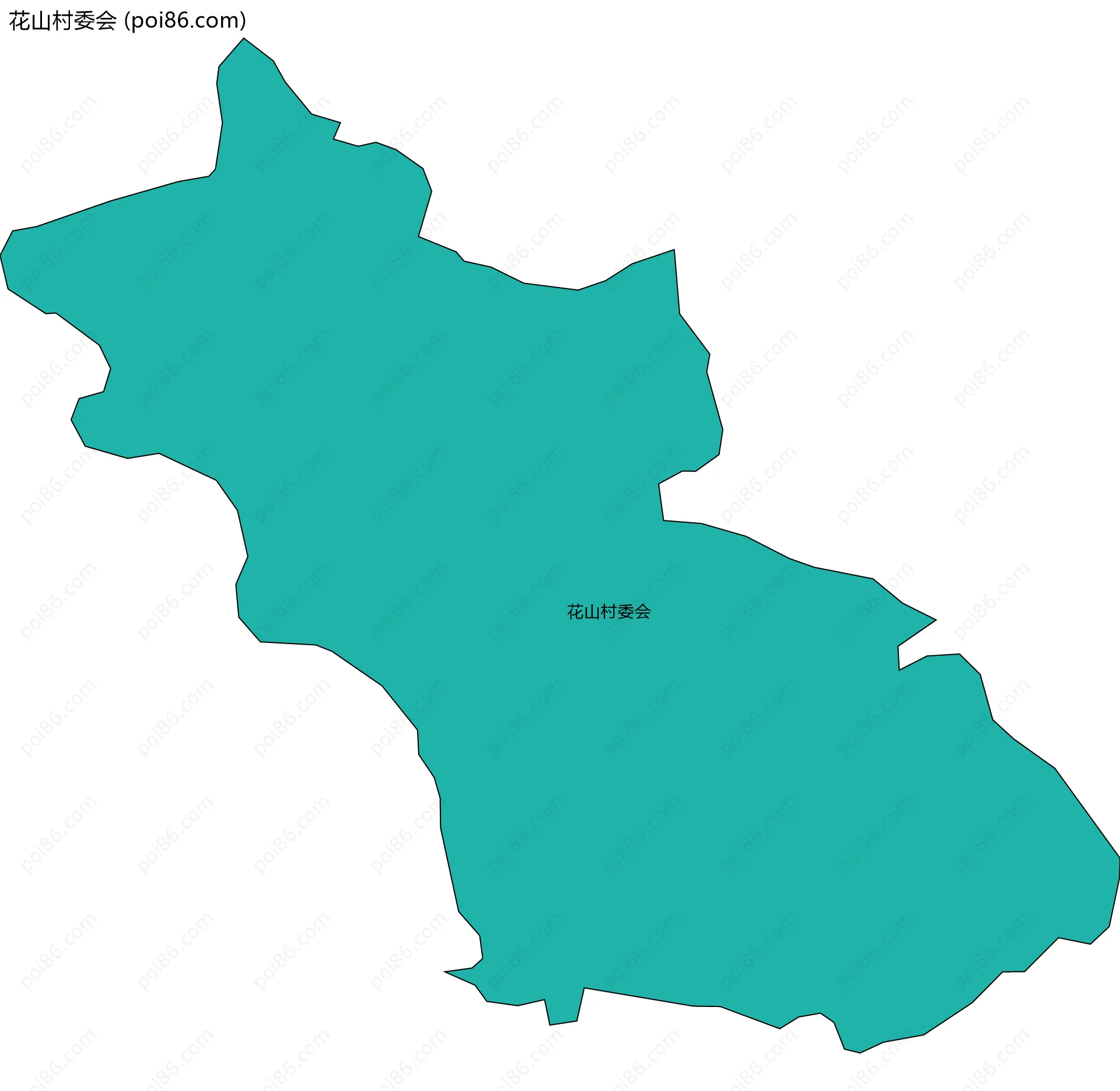 花山村委会边界地图