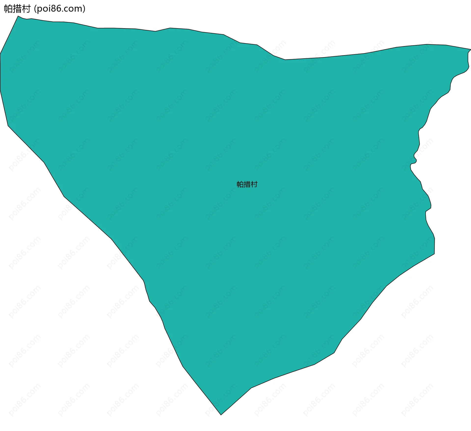 帕措村边界地图