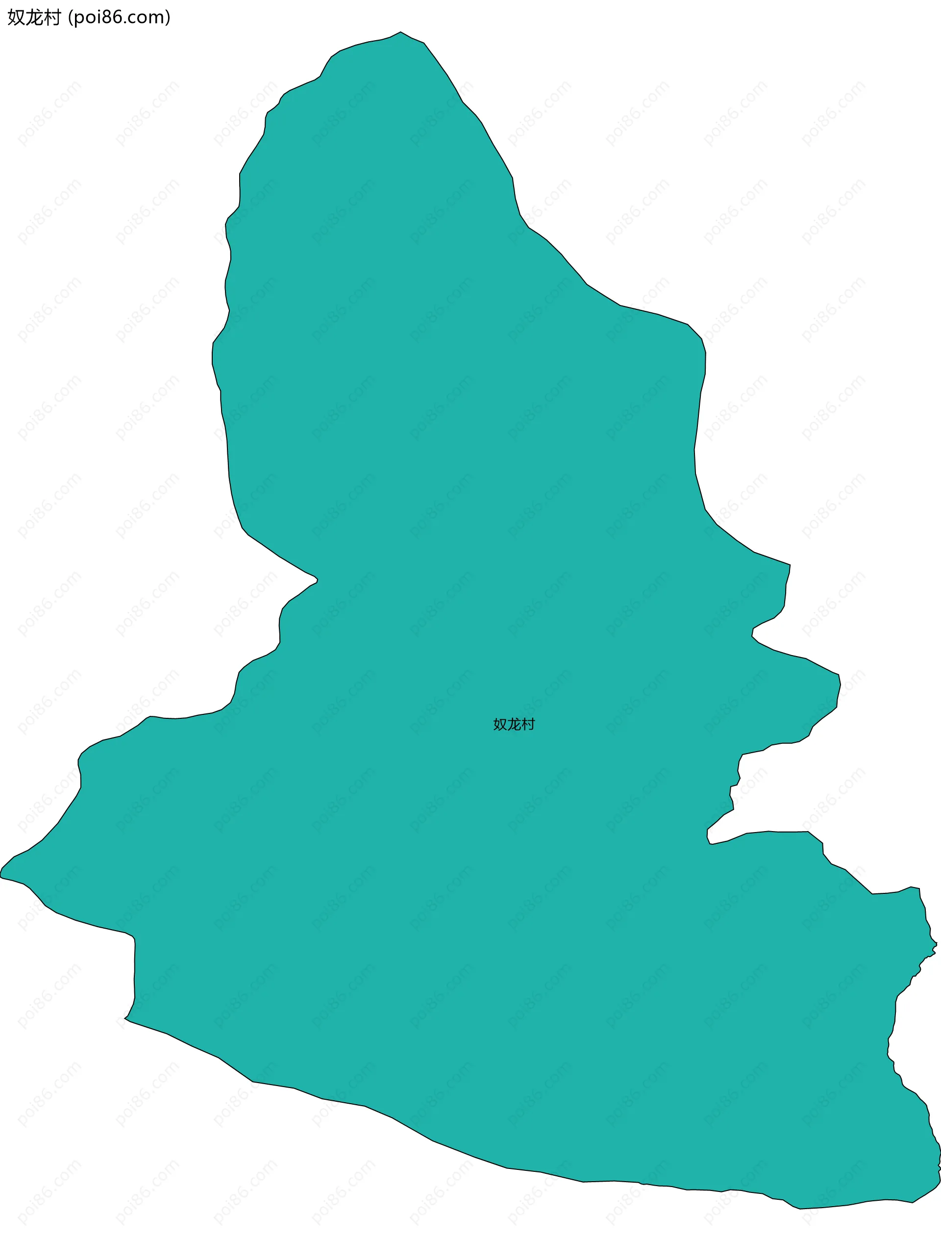 奴龙村边界地图