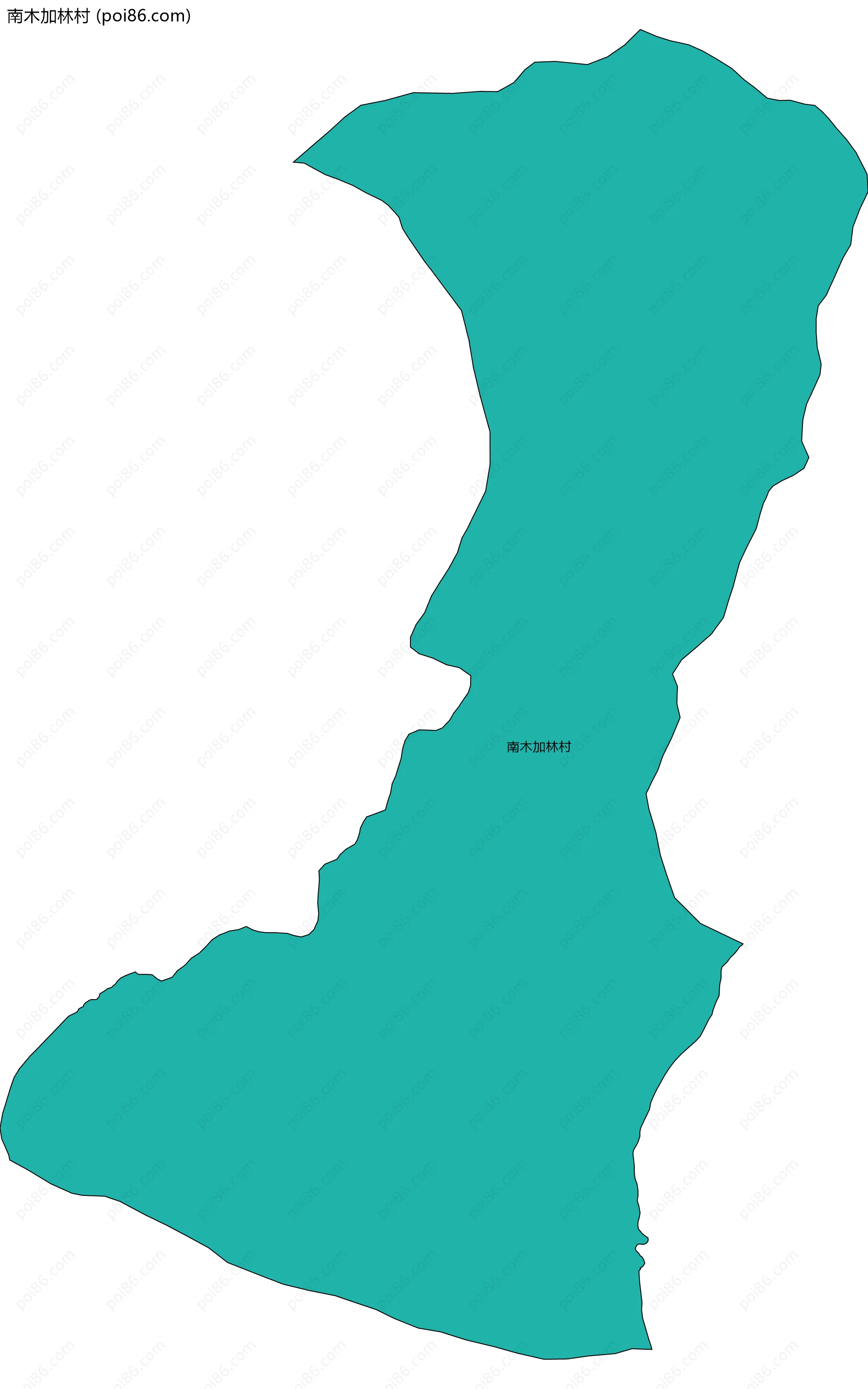 南木加林村边界地图