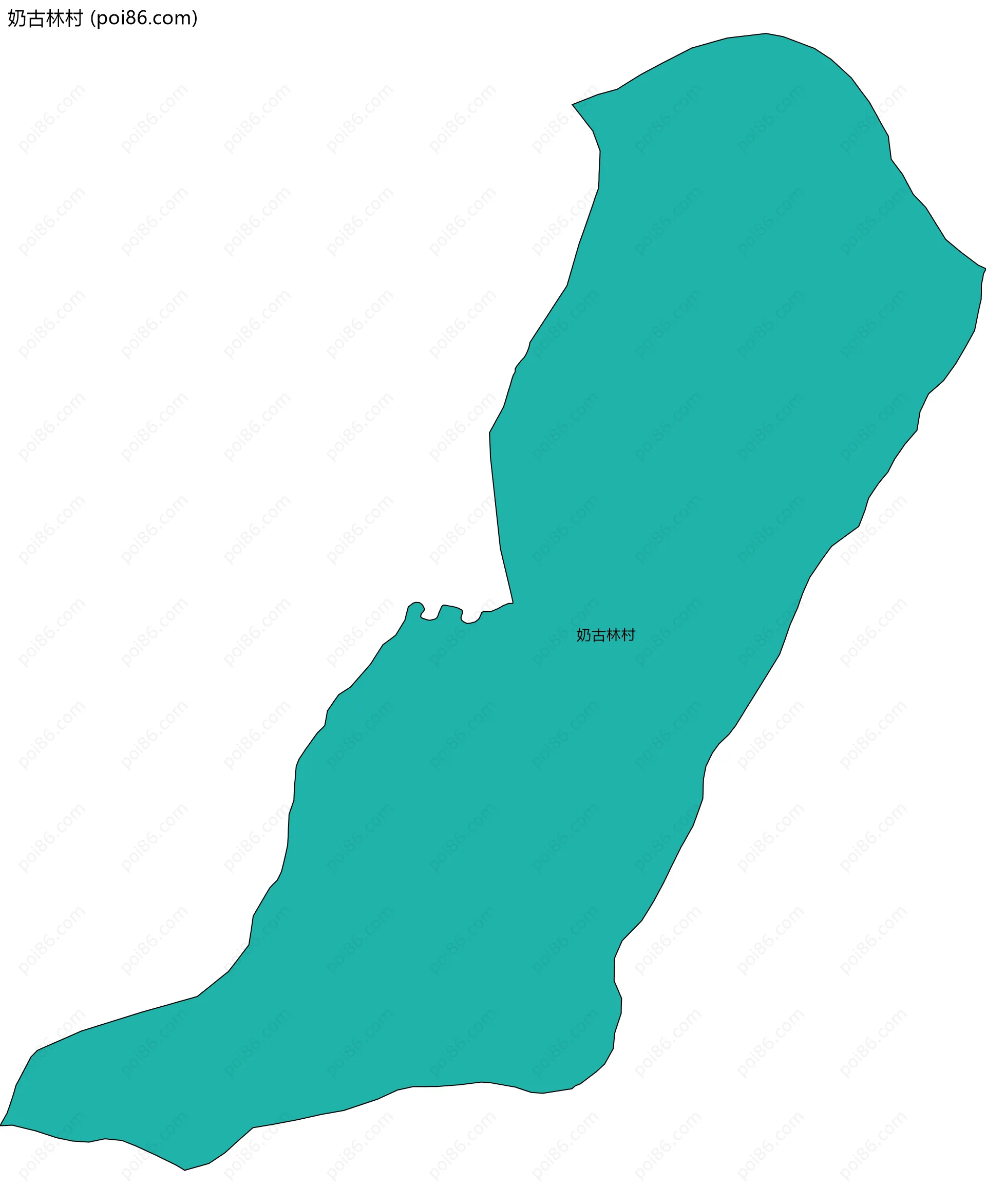 奶古林村边界地图