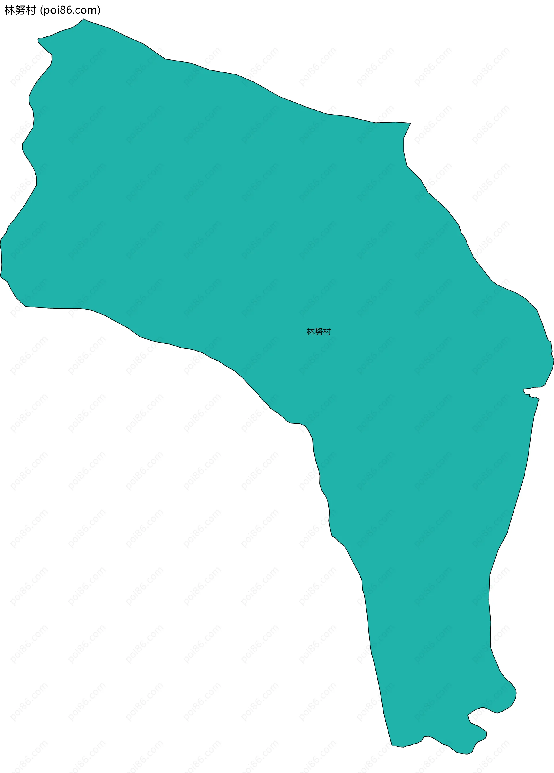 林努村边界地图