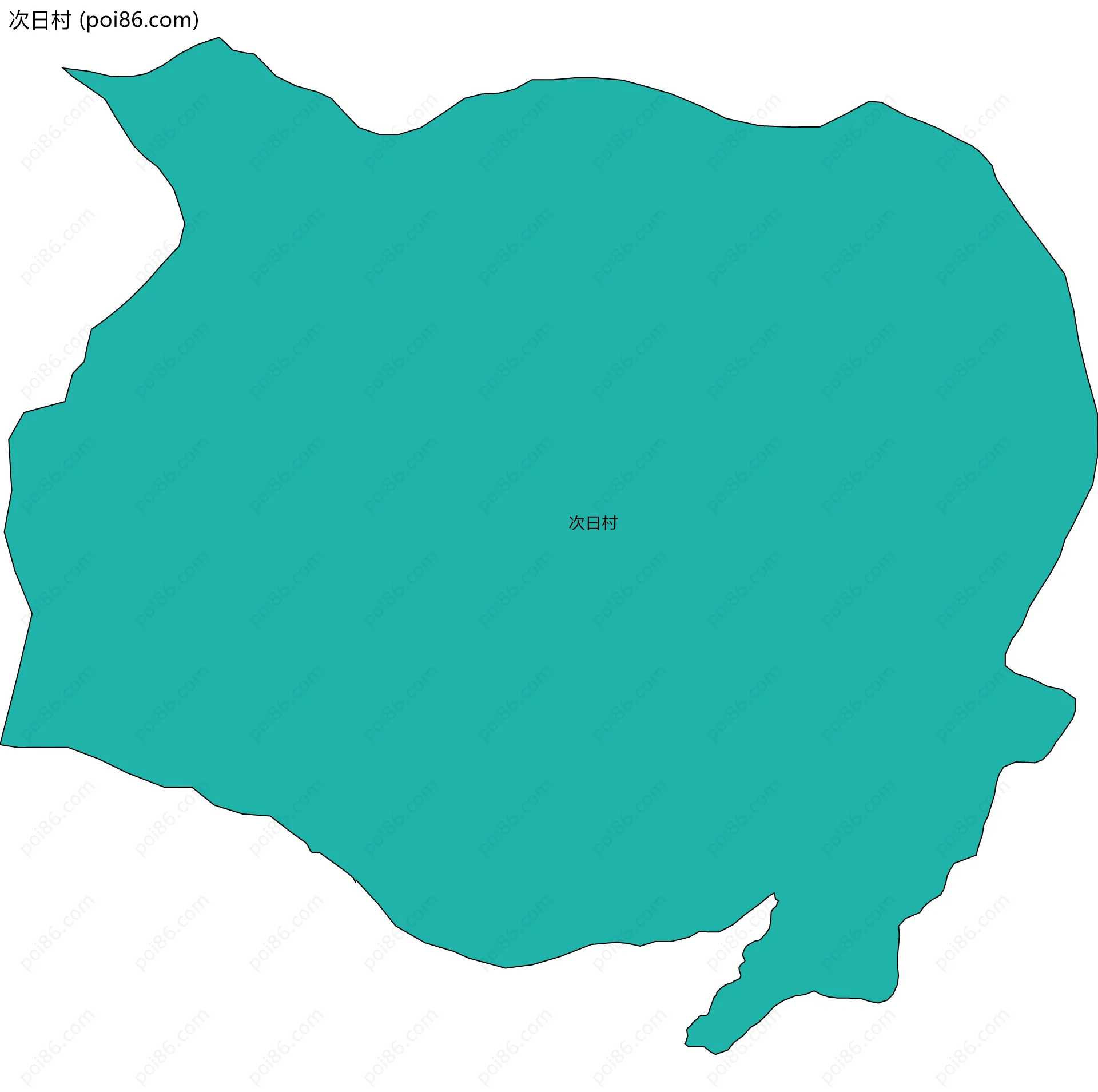 次日村边界地图