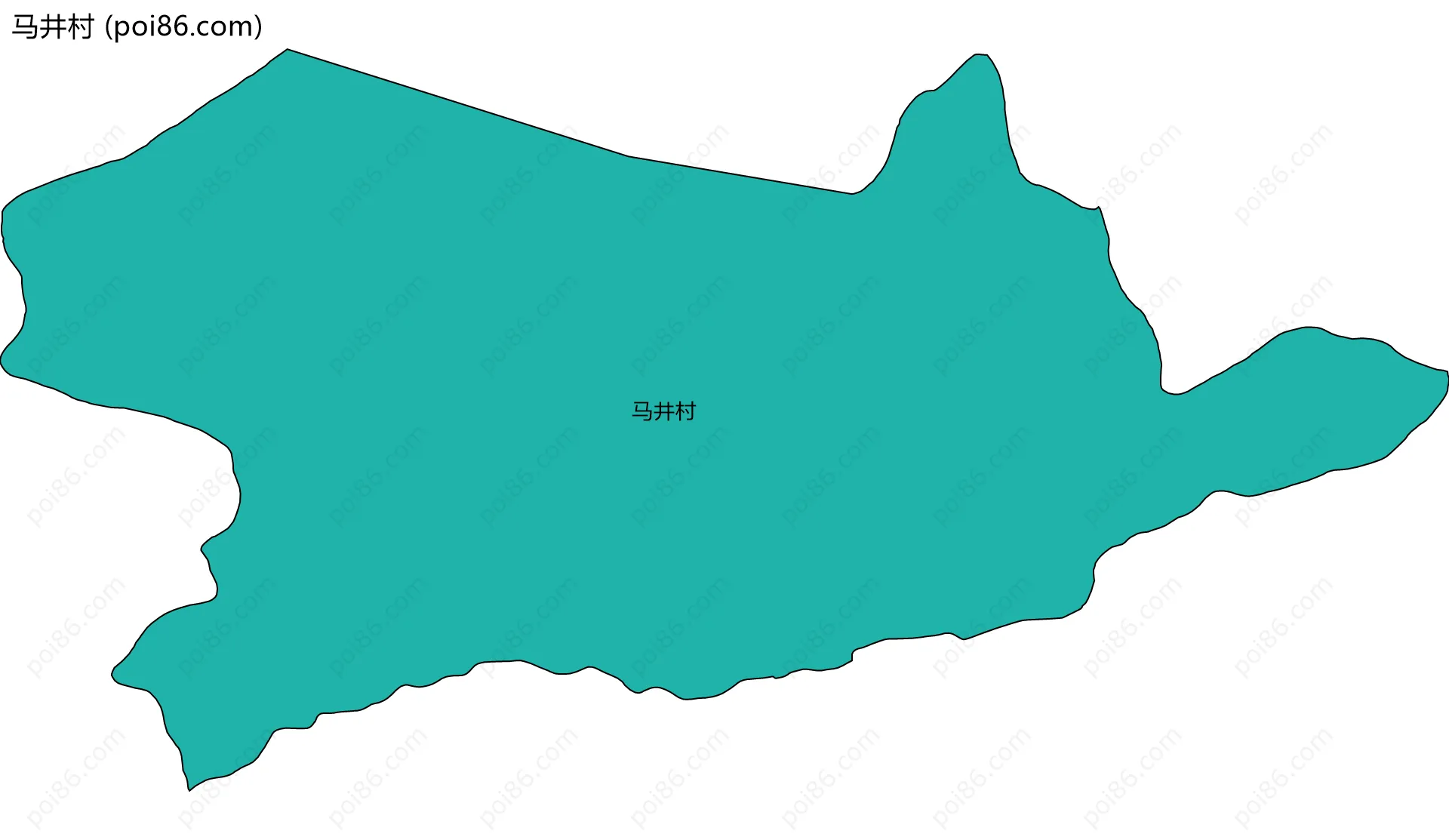 马井村边界地图