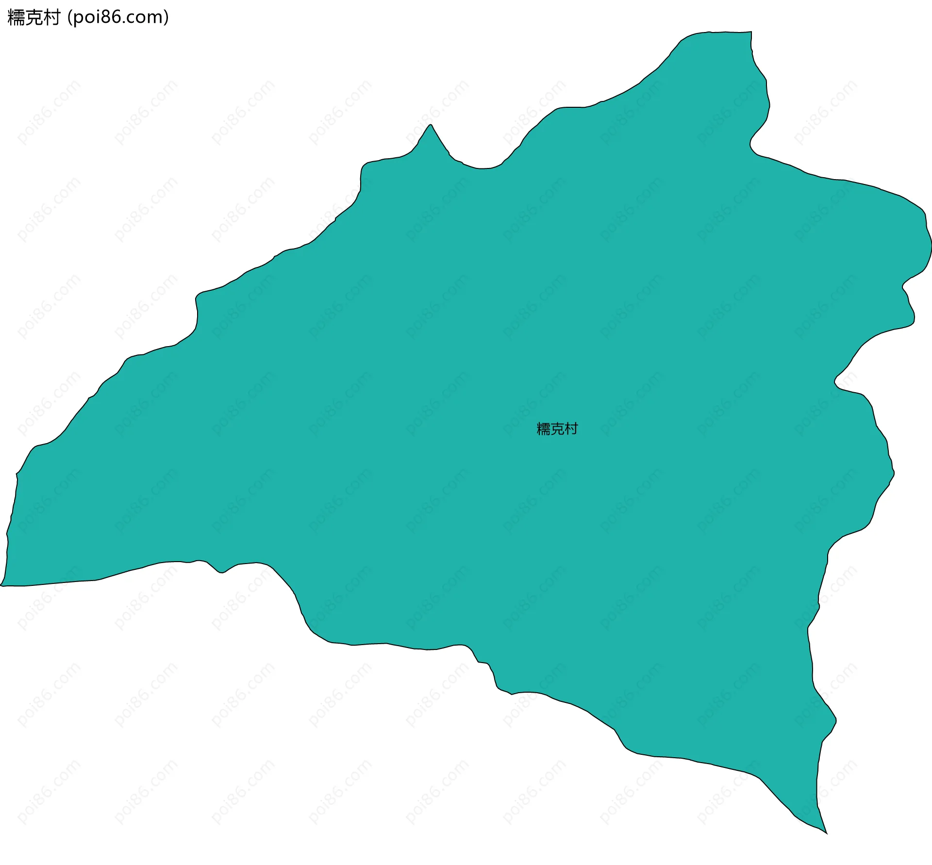 糯克村边界地图