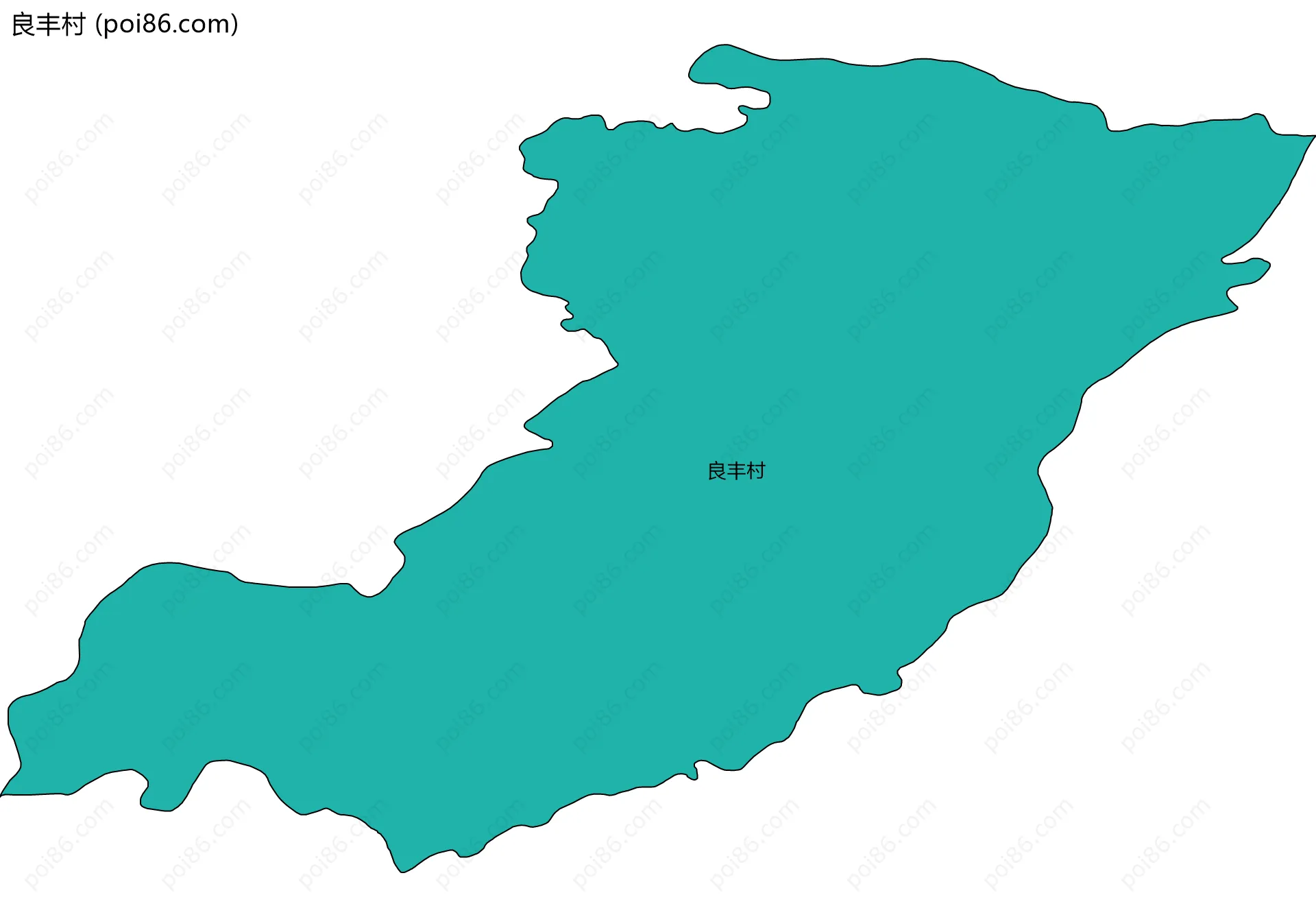 良丰村边界地图