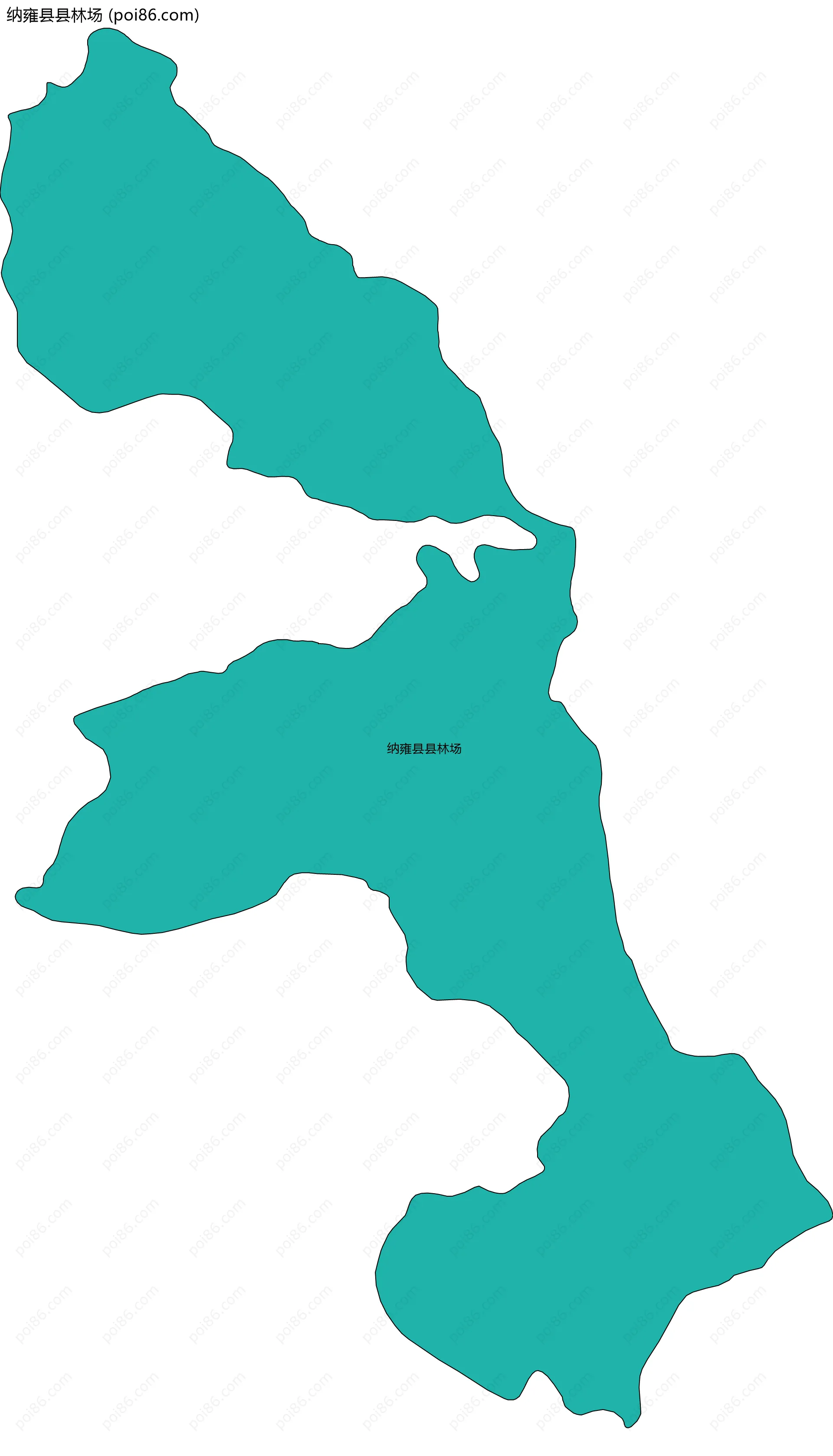 纳雍县县林场边界地图