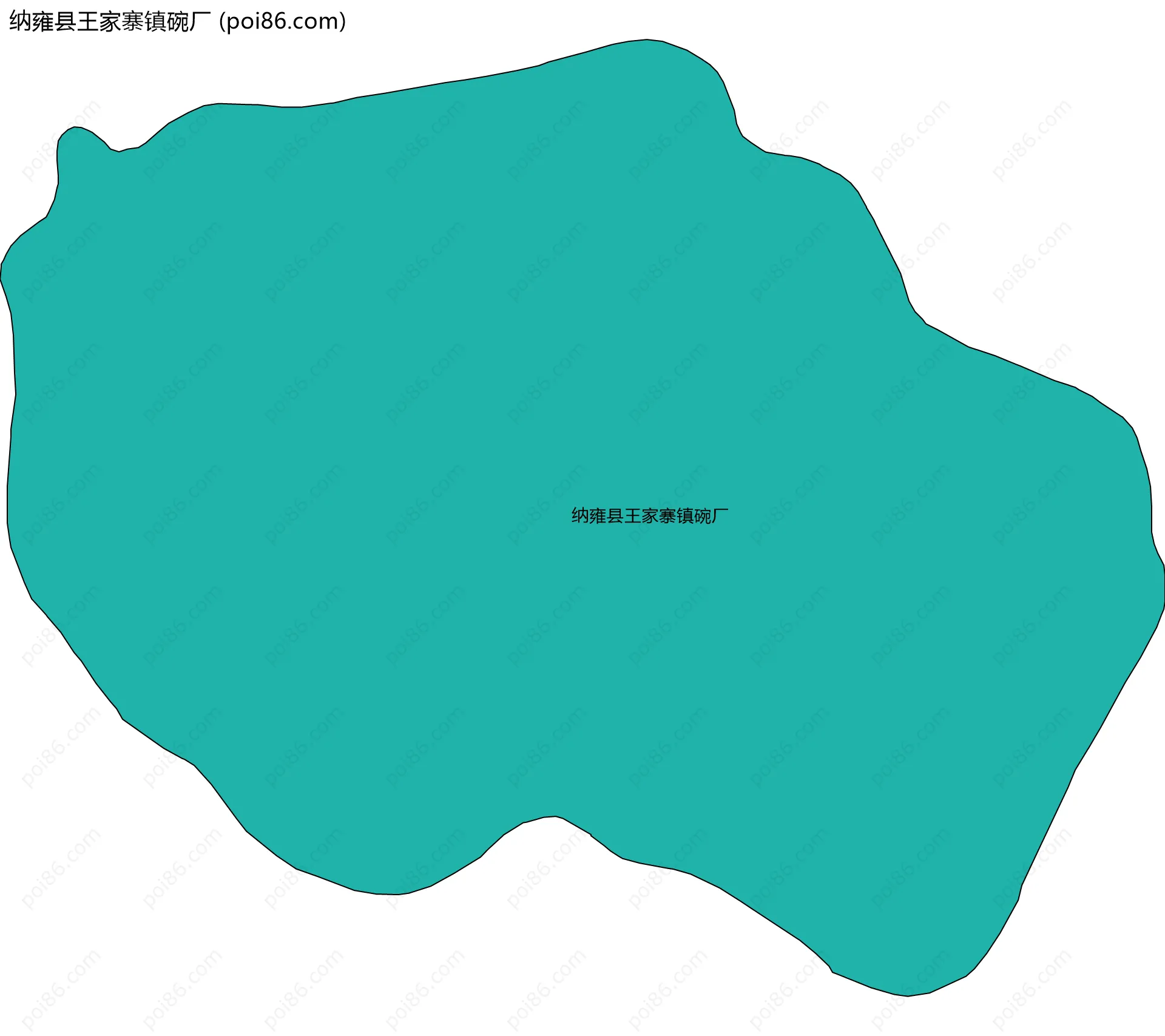 纳雍县王家寨镇碗厂边界地图
