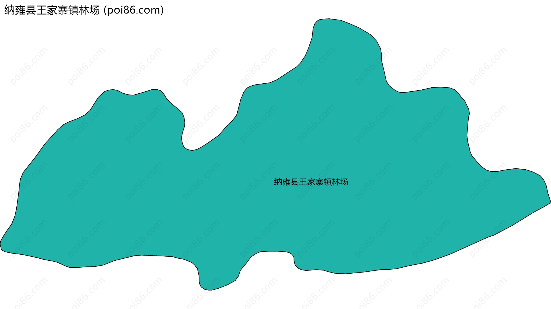 纳雍县王家寨镇林场边界地图