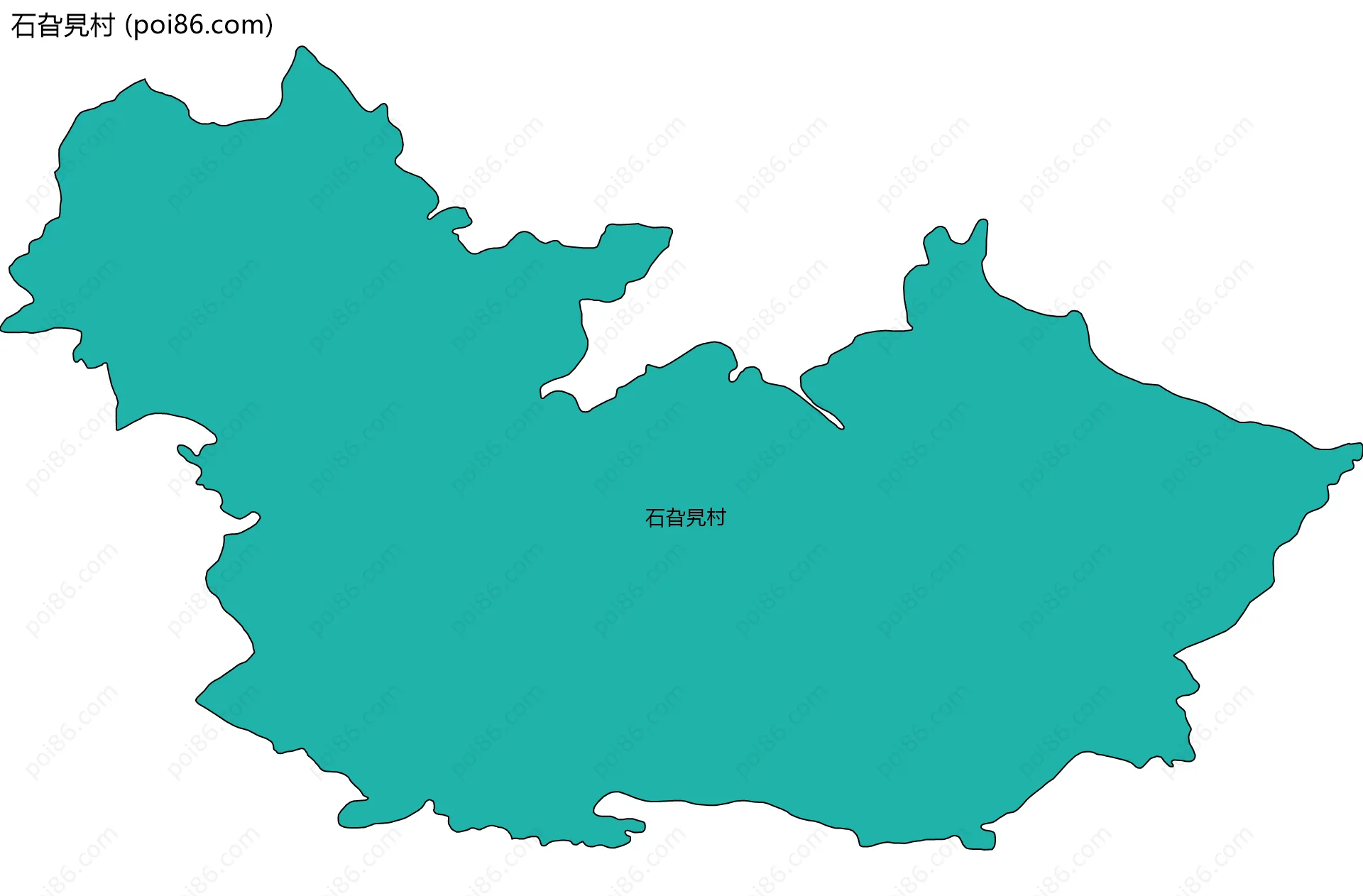 石旮旯村边界地图