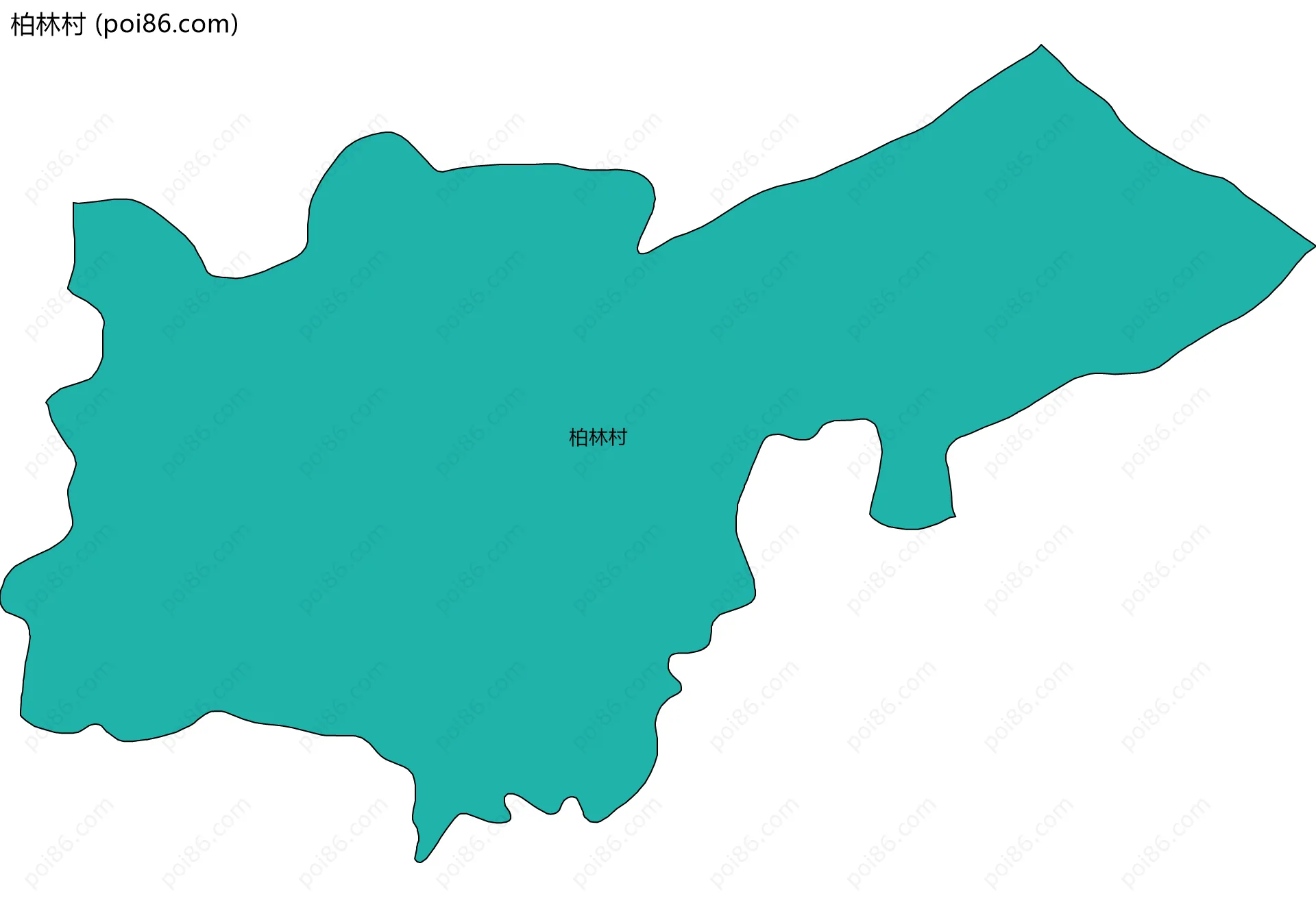 柏林村边界地图